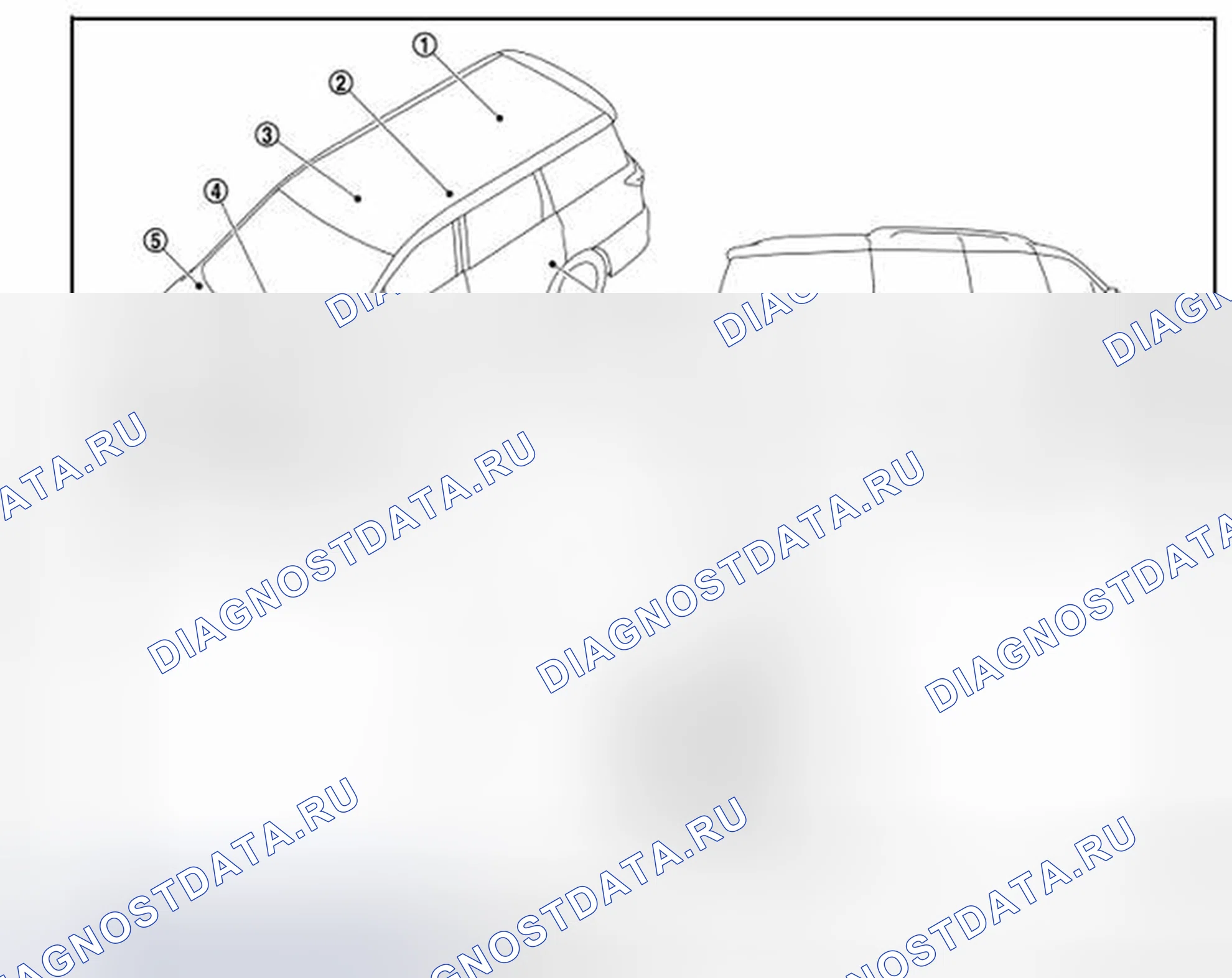 Рис. 13: Расположение компонентов. Nissan Quest IV