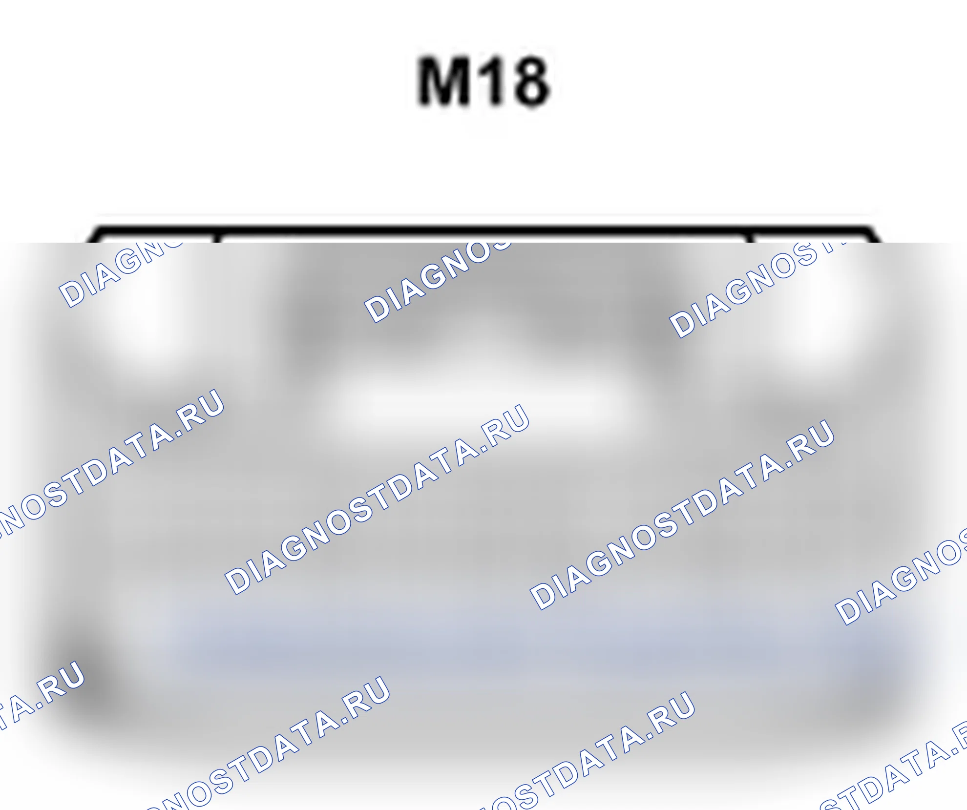 Рис. 375: Вид с торца главного переключателя регулятора окна питания (M18). Lexus IS F I