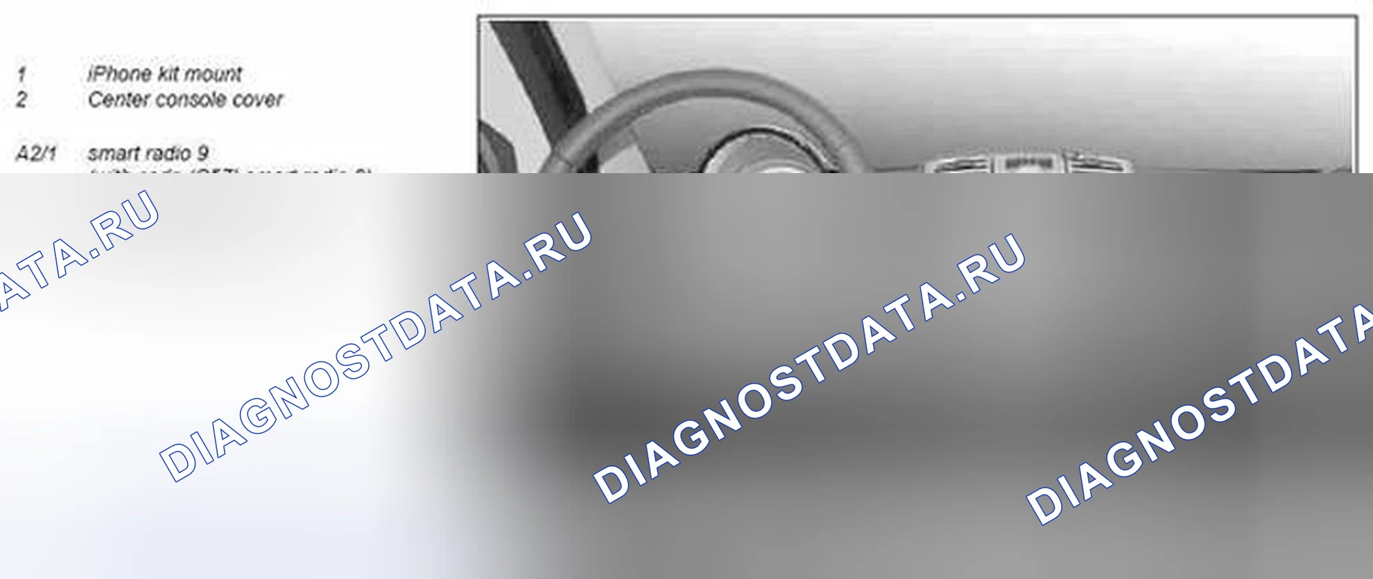 Рис. 280: Ретрофит iphone kit - AZ82.70-P-0013MCC. Kia Soul I