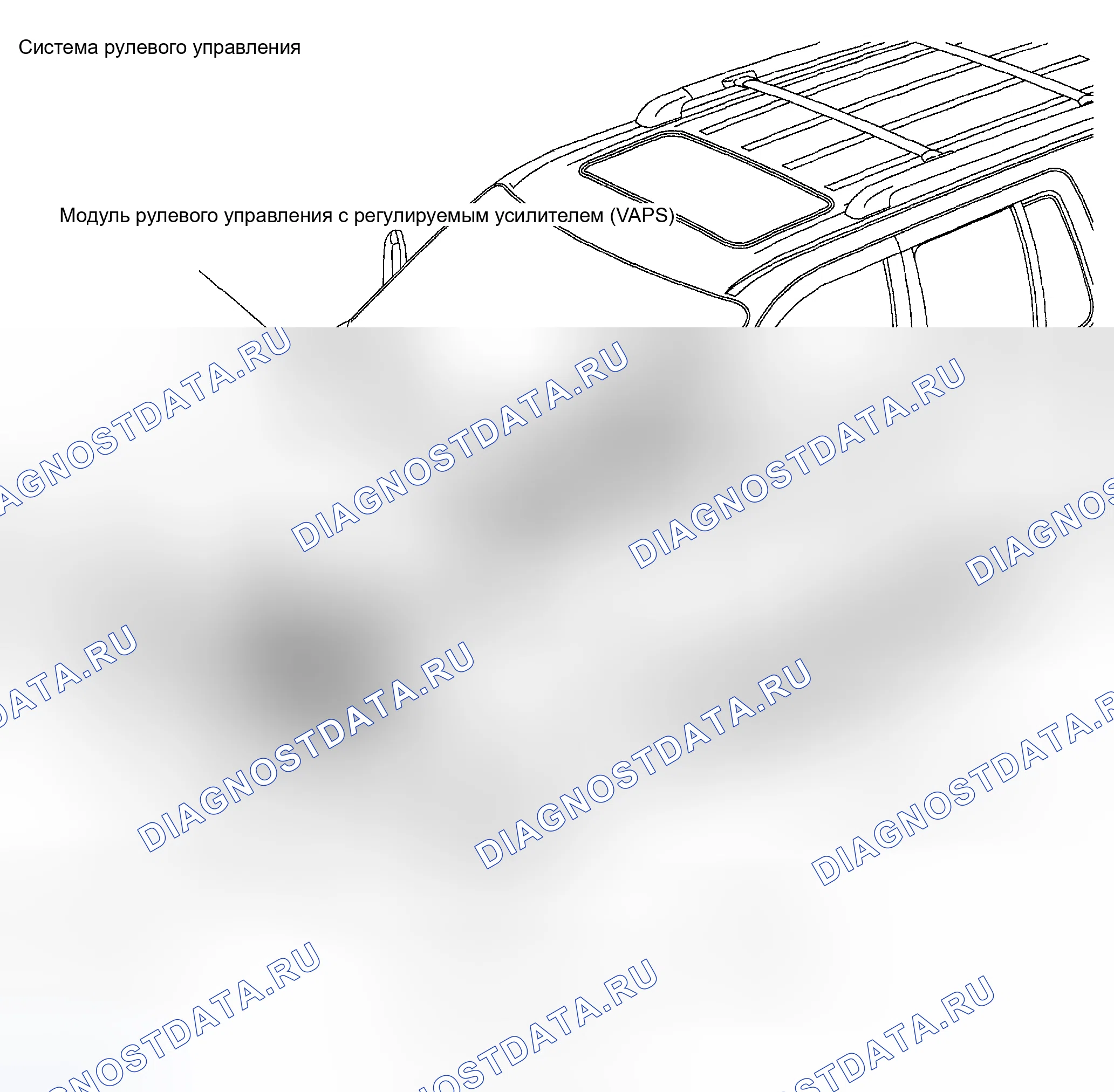 Рис. 1: Индекс расположения компонентов системы рулевого управления. Hyundai ix20 I рестайлинг