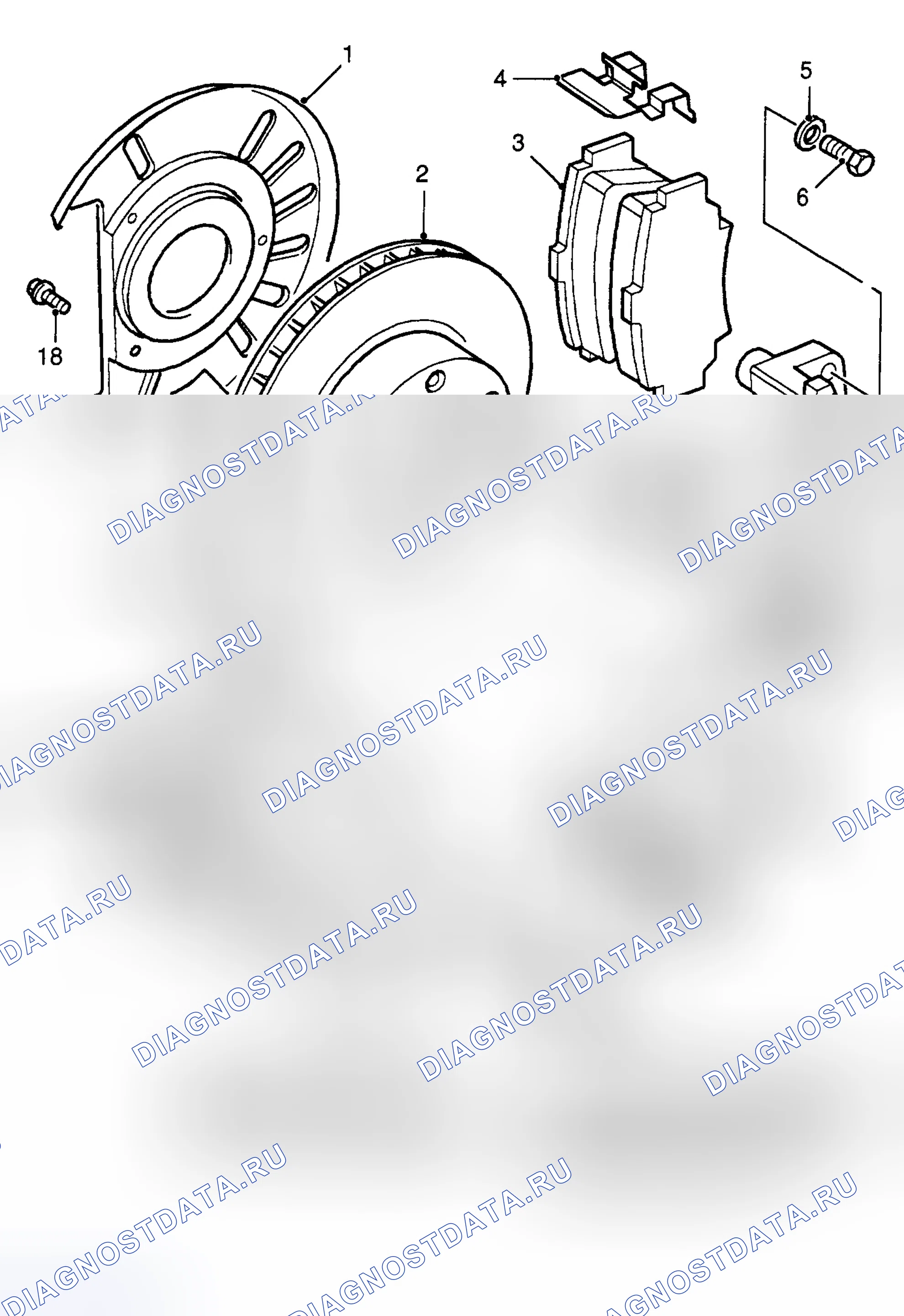 Рис. 19: ПЕРЕДНИЕ ТОРМОЗА. Land Rover Freelander L314