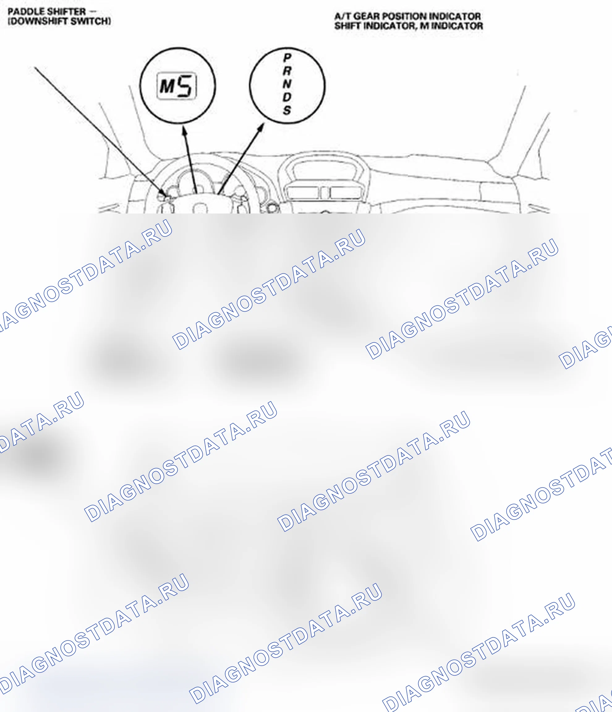 Рис. 344: Указатель расположения компонентов. Acura TL IV рестайлинг