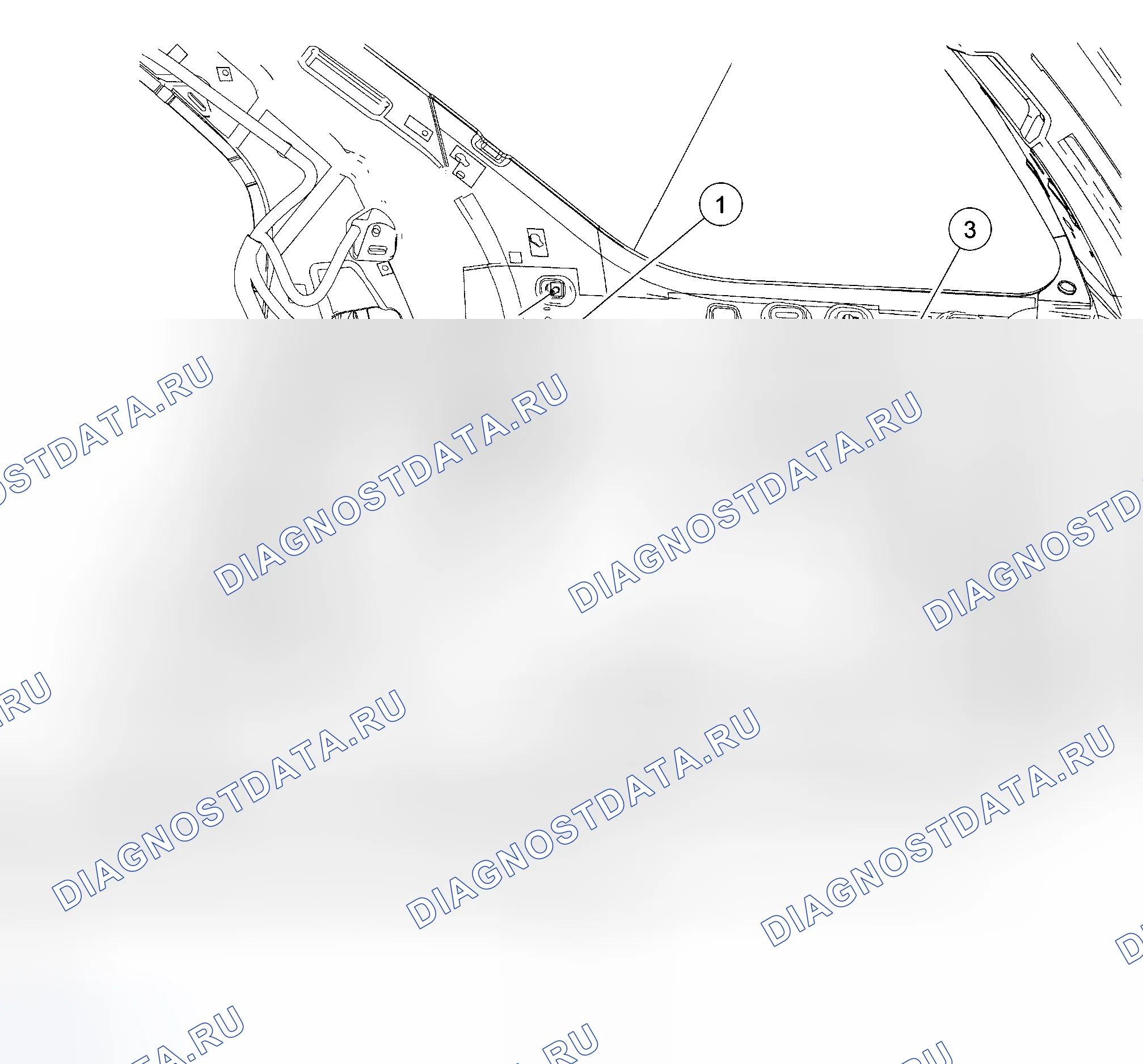 Рис. 43: Корпус громкоговорителя. Ford Five Hundred I