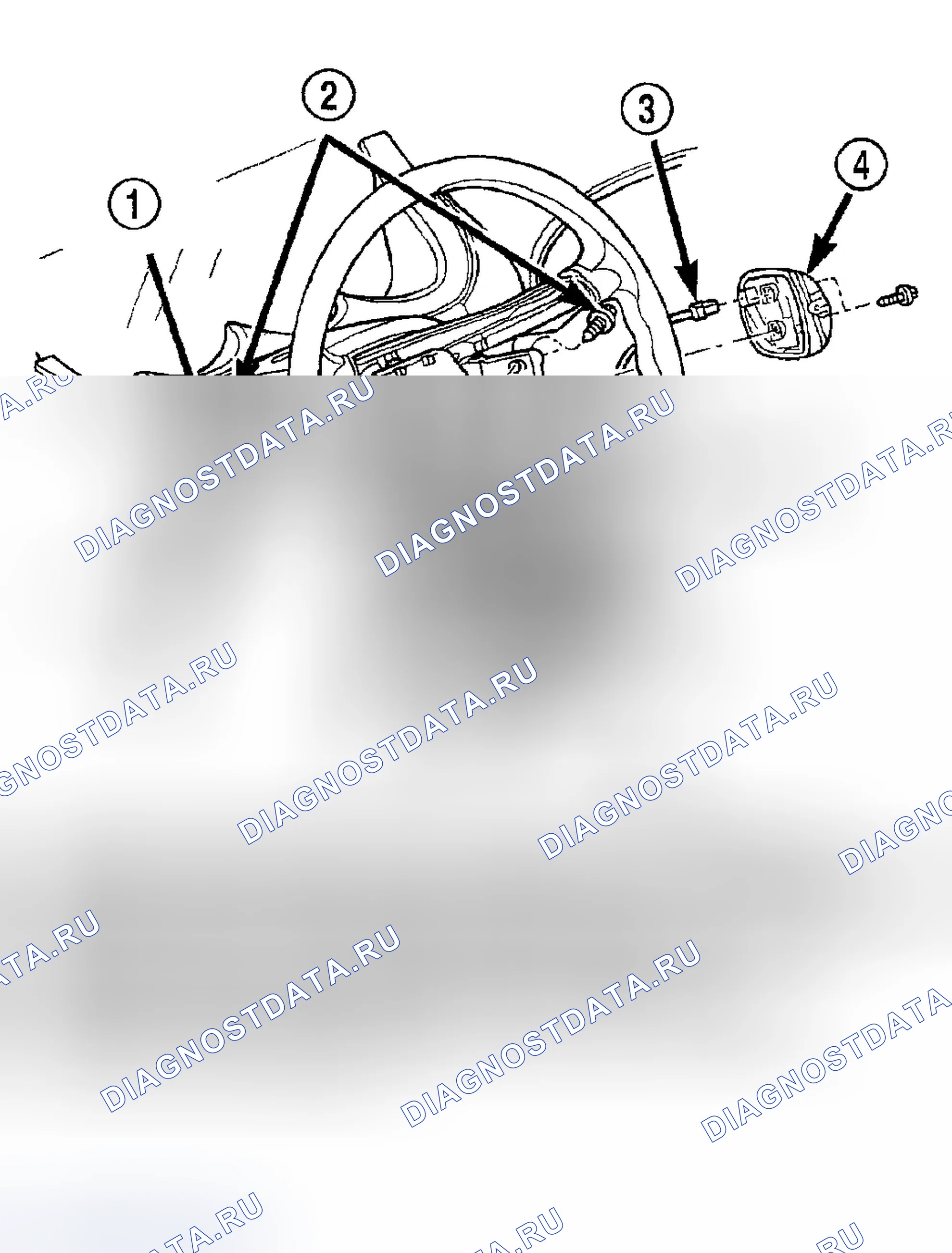 Рис. 24: РУЛЕВАЯ КОЛОНКА (ЛЕВЫЙ ПРИВОД). Dodge Neon II