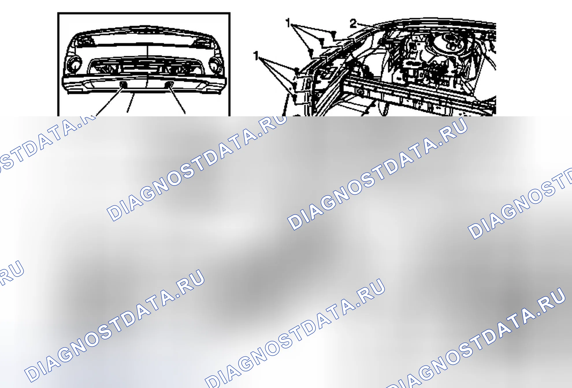 Рис. 3: Замена передней бампера. Chevrolet Camaro V