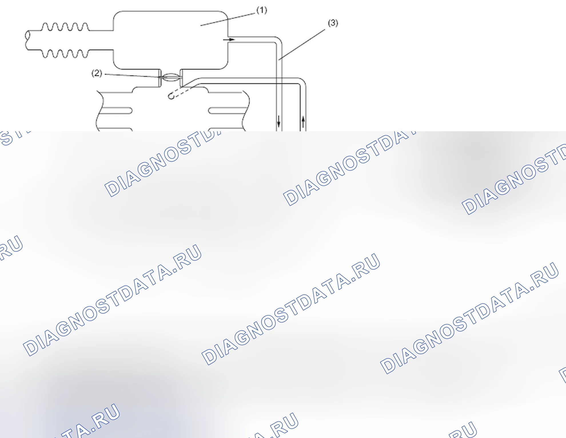 Рис. 24: Система контроля выбросов картерных газов. Subaru Outback BR