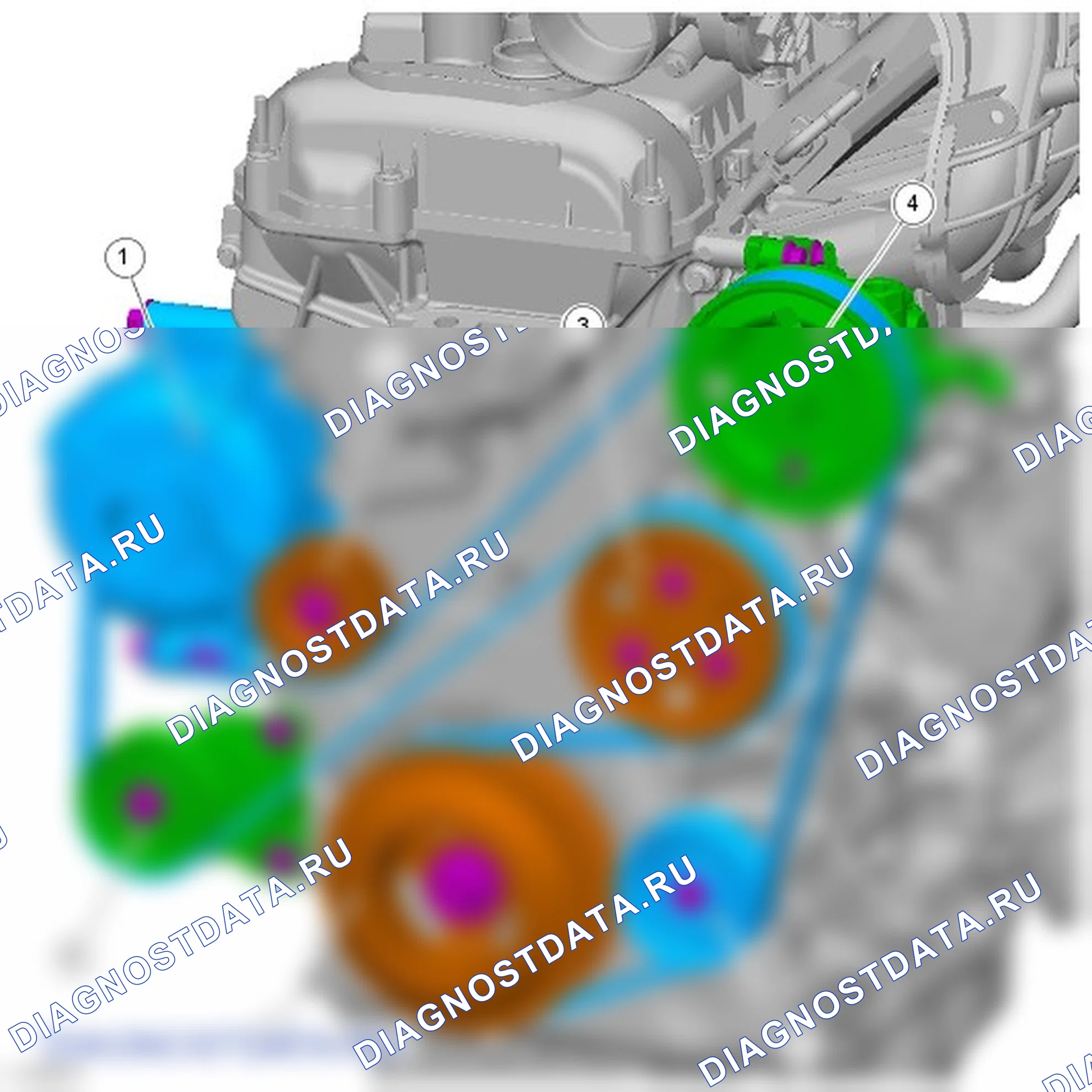 Привод аксессуаров: описание и работа. Ford Ranger T6