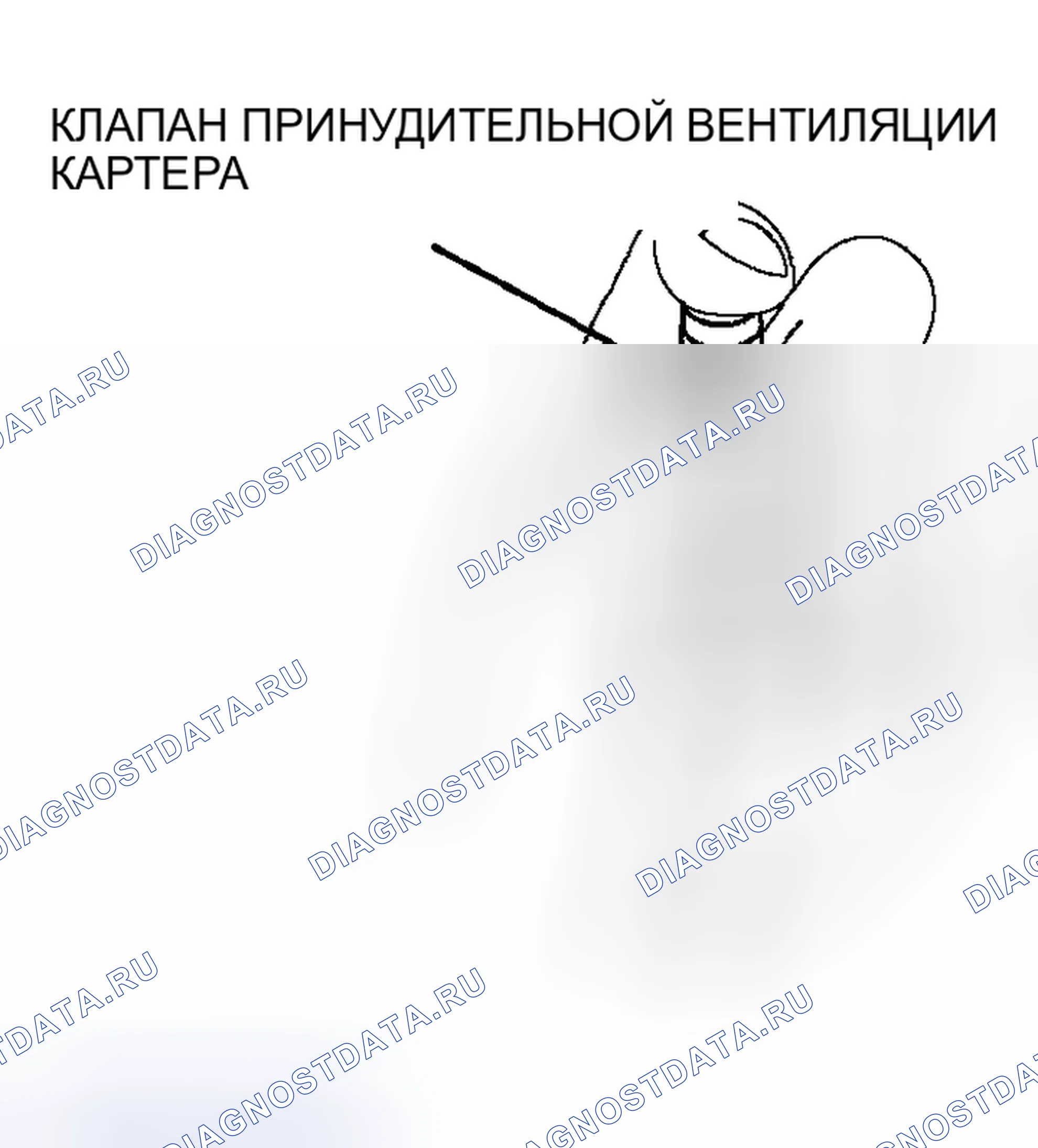Рис. 7: ПРОВЕРКА ПОЛОЖИТЕЛЬНОЙ СИСТЕМЫ ВЕНТИЛЯЦИИ КАРТЕРА. Mitsubishi Outlander I