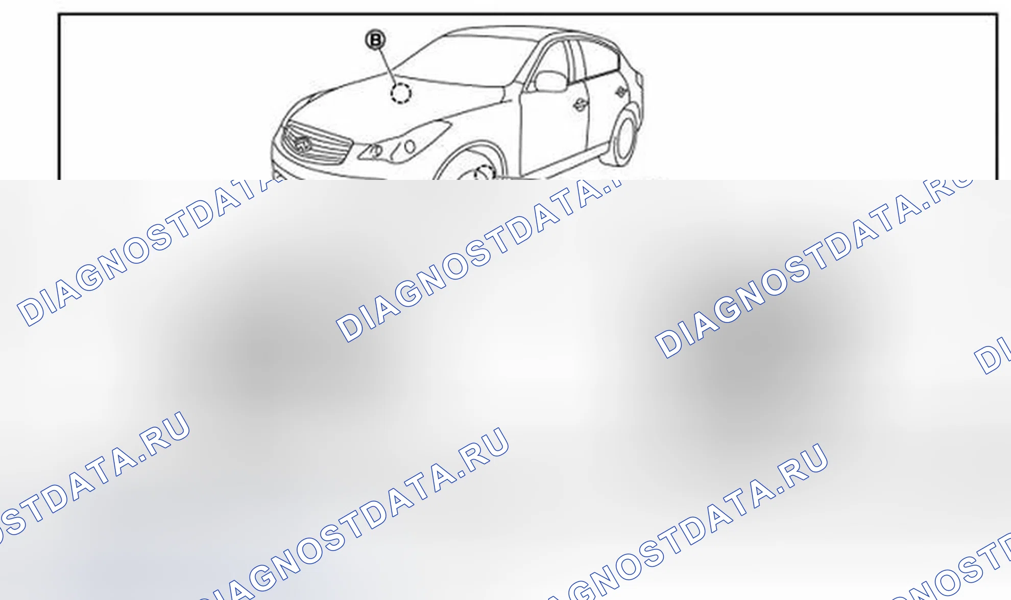 Рис. 10: Расположение компонентов. Infiniti QX50 I