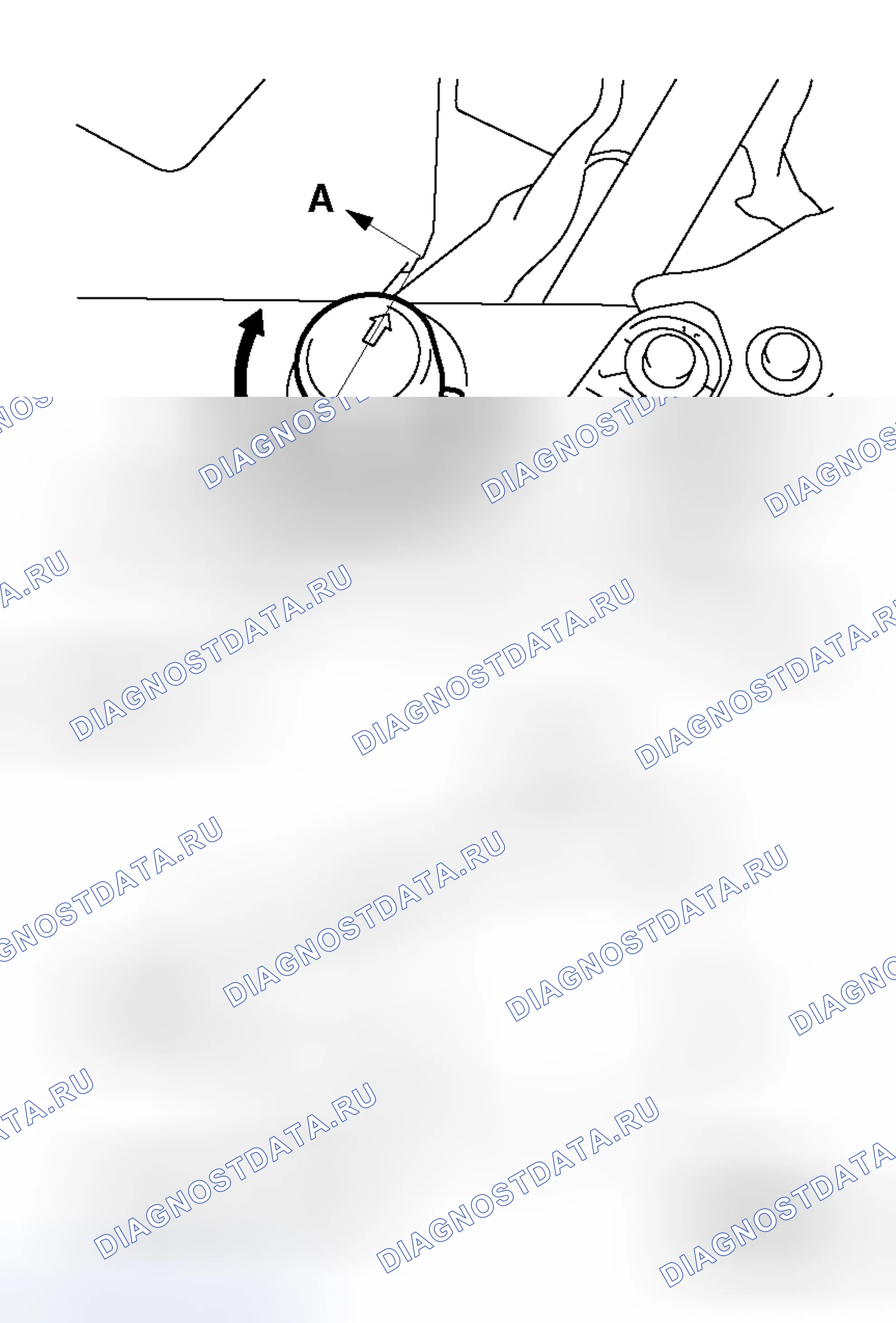 Рис. 1: РЕГУЛИРОВКА ВЫСОТЫ КАПОТА. Mitsubishi Lancer Evolution IX