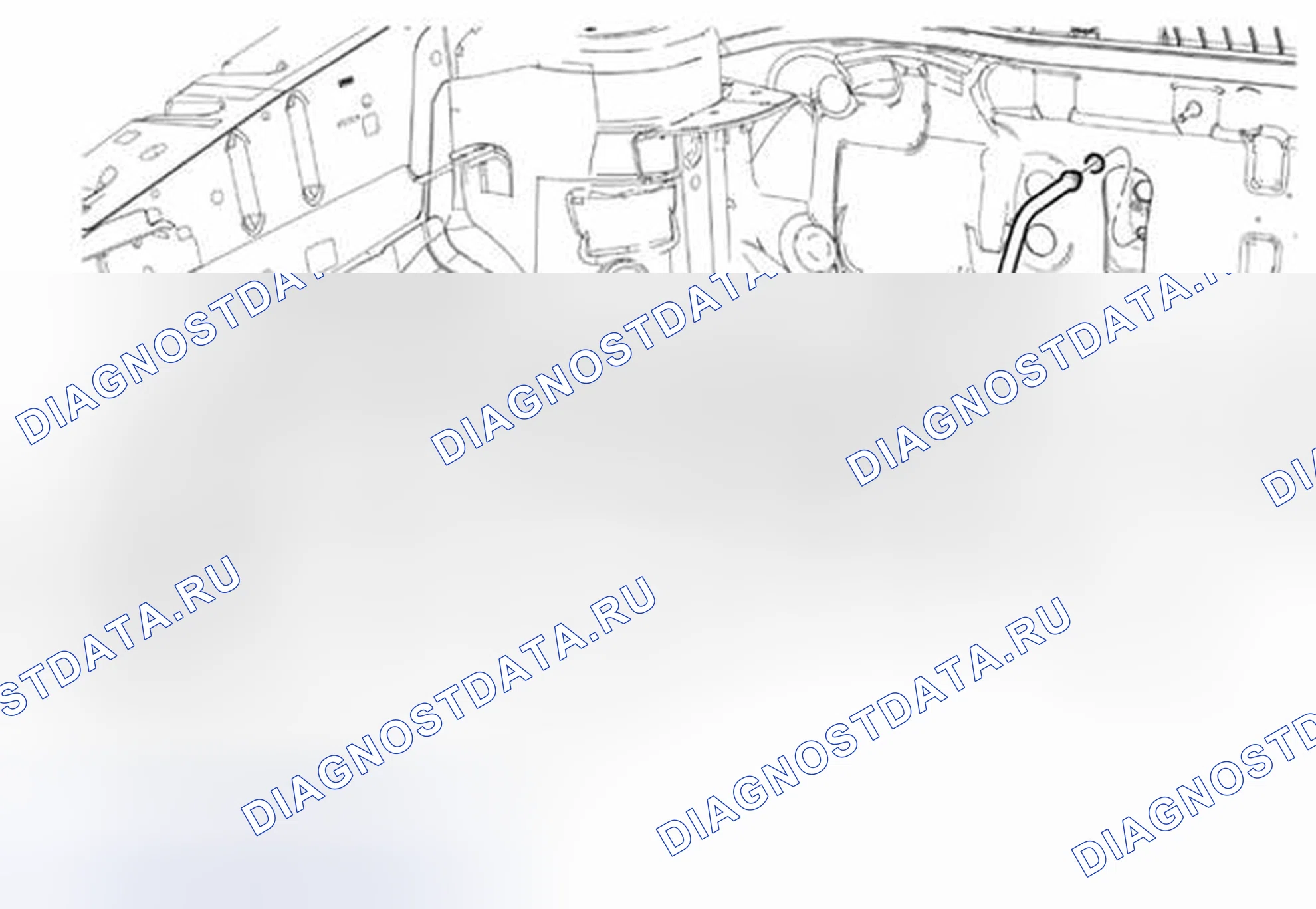 Рис. 263: Линия конденсатор-испаритель на стороне испарителя. Hyundai Kona I
