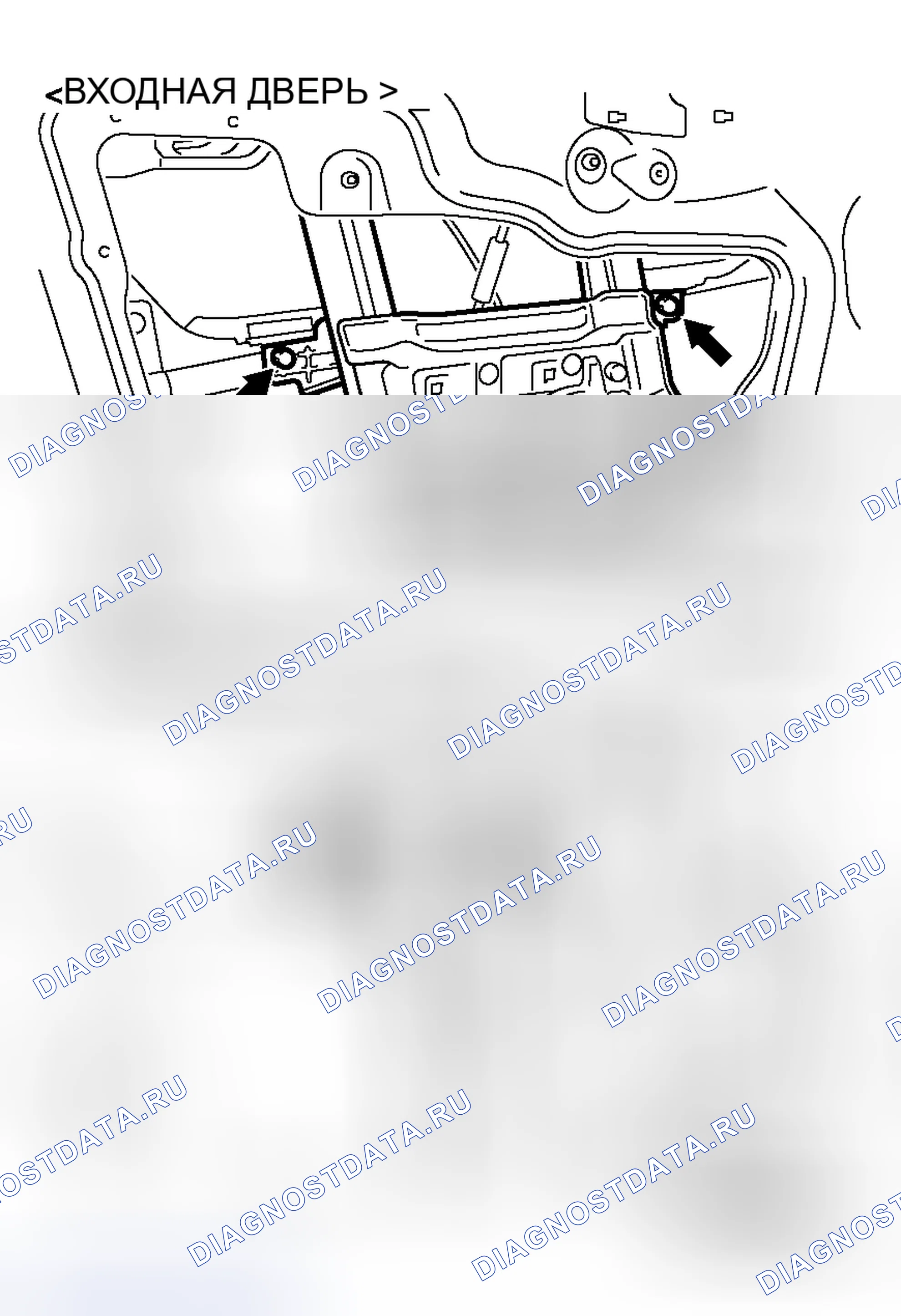 Рис. 16: РЕГУЛИРОВКА СТЕКЛА ДВЕРНОГО ОКНА. Mitsubishi Galant IX рестайлинг