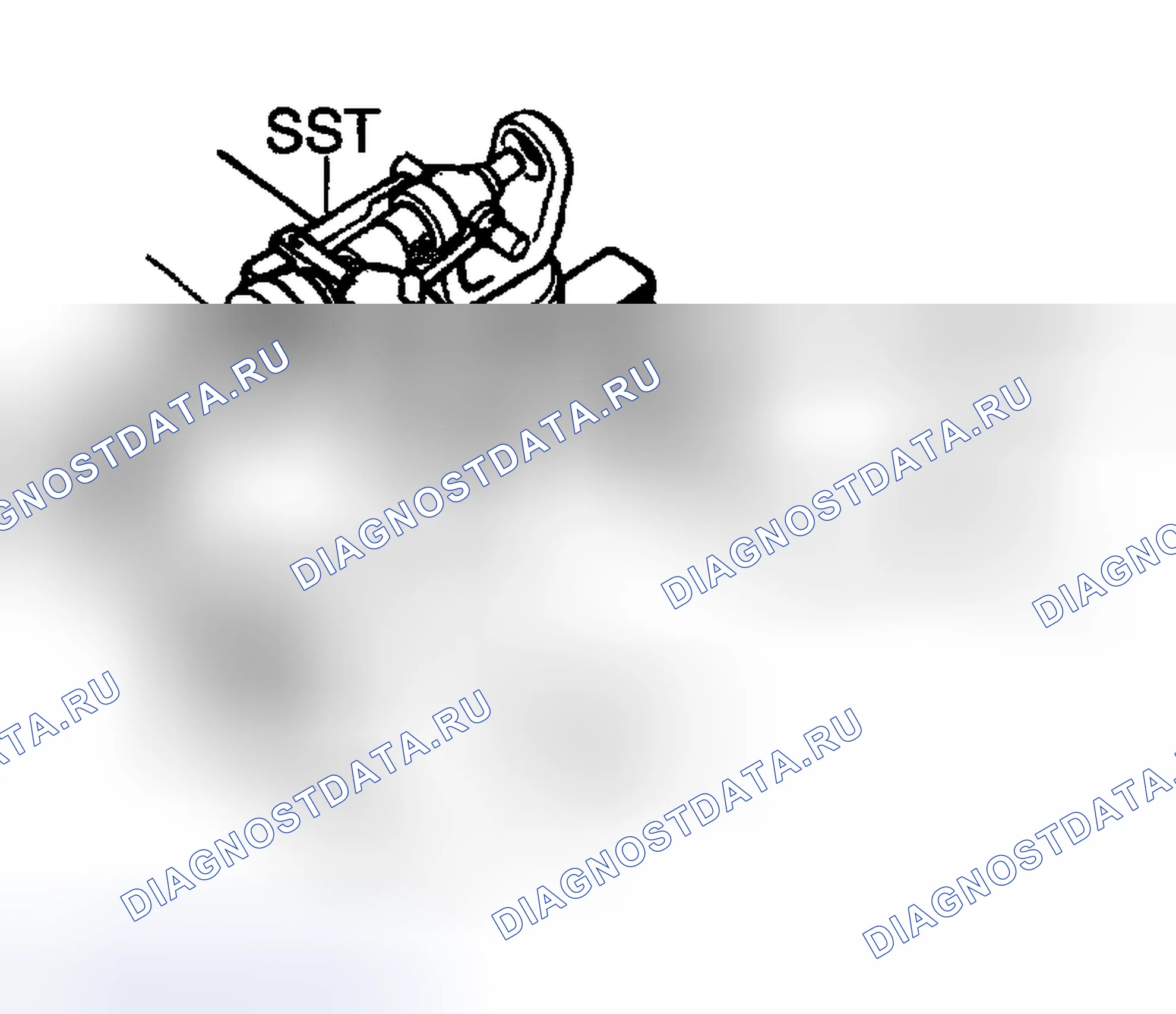 Рис. 34: Установка подшипника крестовины. Toyota Tacoma I рестайлинг