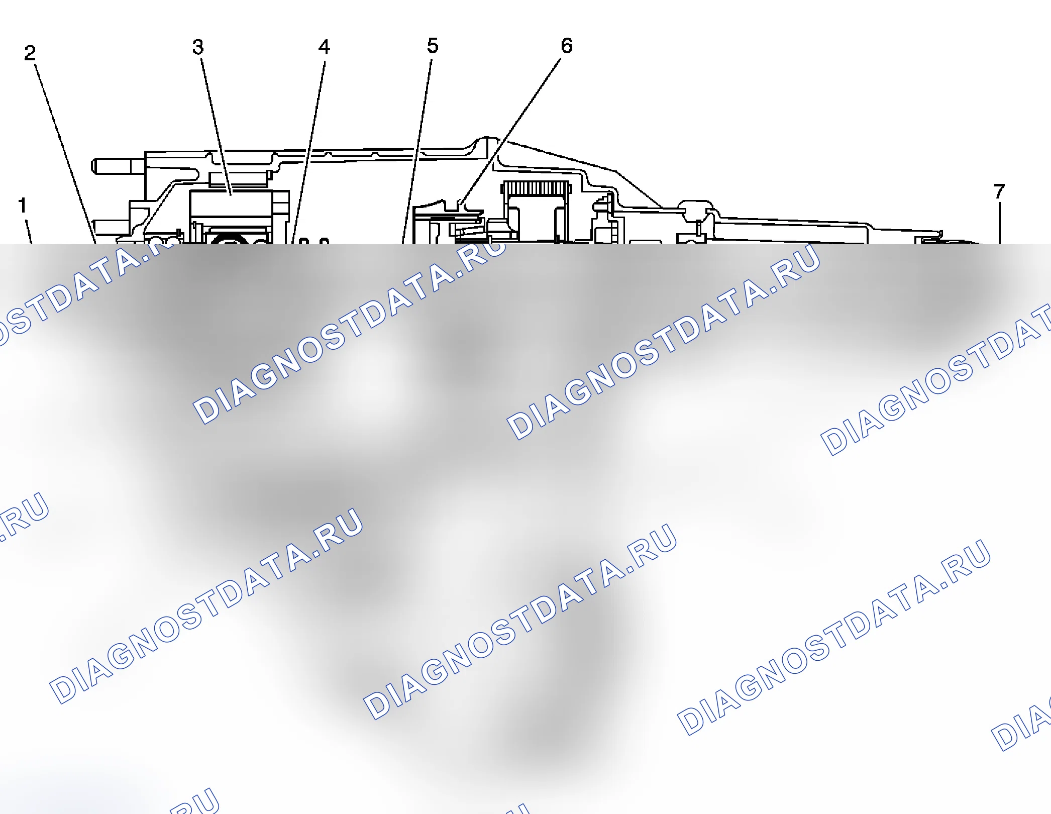 Рис. 36: Поток питания в режиме 2WD. Chevrolet Cab & Chassis Silverado 3500 