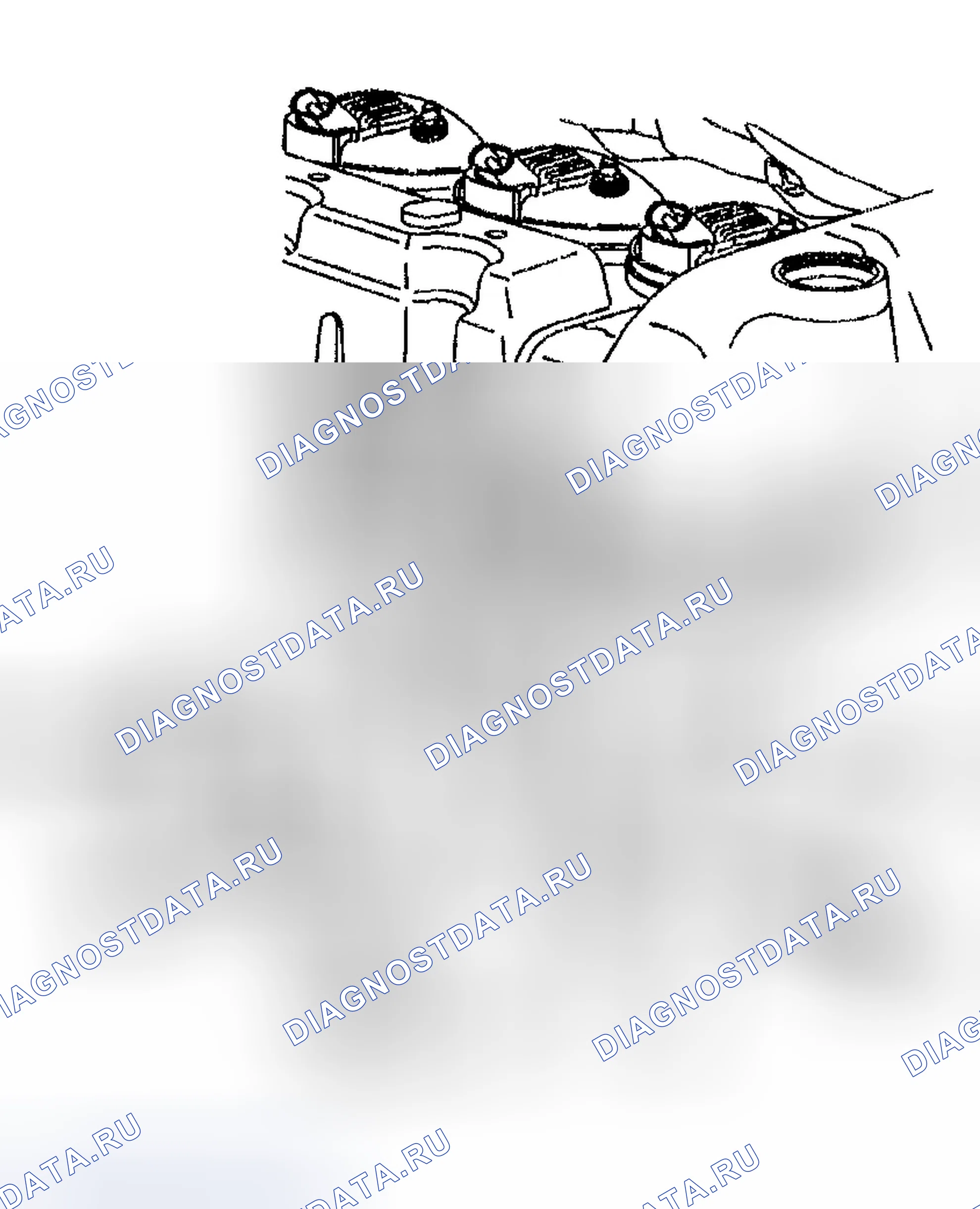 Рис. 1146: Установка водовыпуска. Chevrolet TrailBlazer I