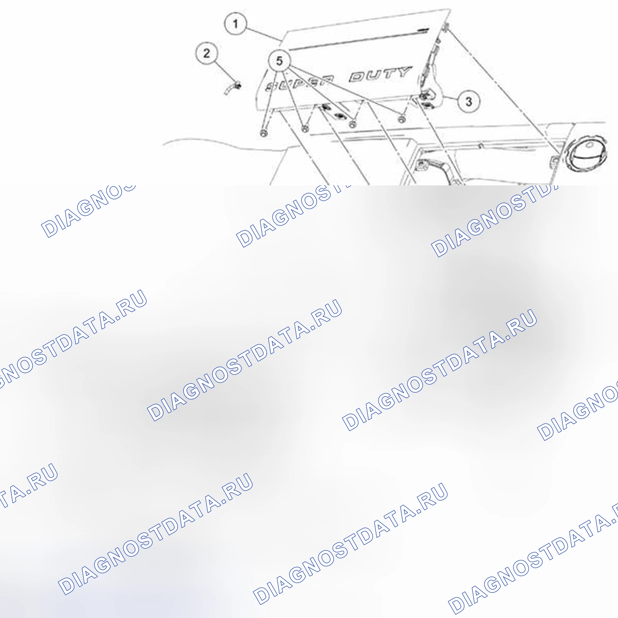 Рис. 91: Подушка безопасности для пассажиров. Ford Pickup F250 Super Duty II