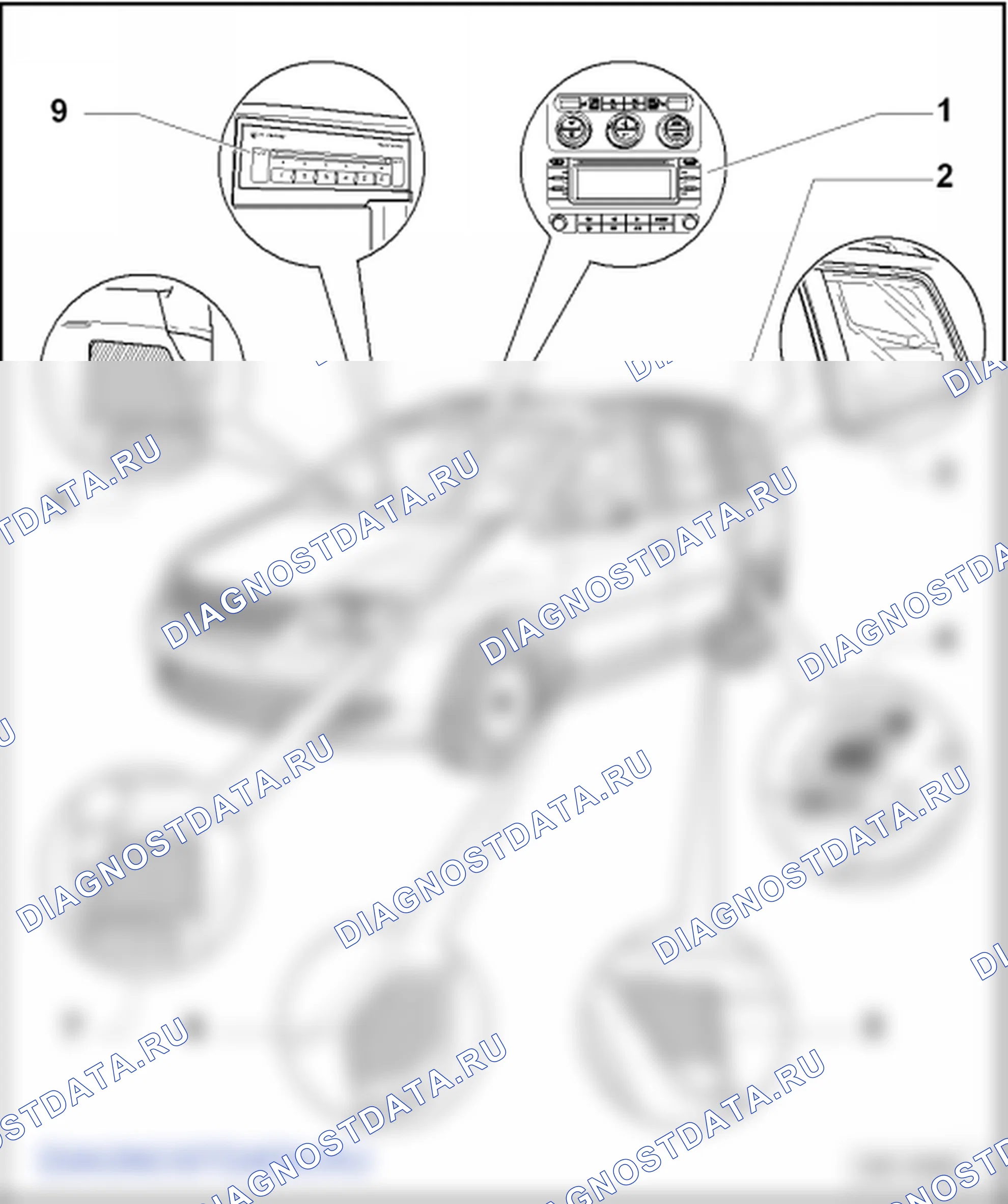 Магнитола «„RCD 300“». Volkswagen Touran I