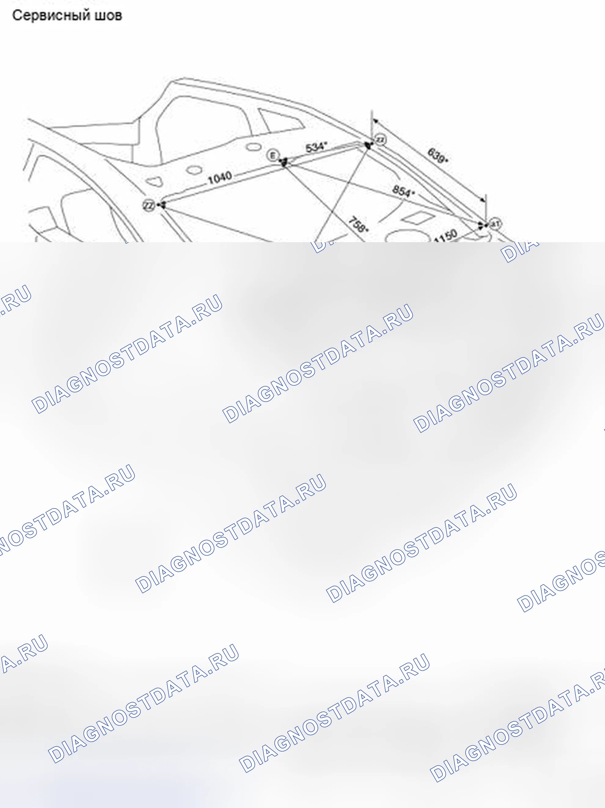 Рис. 14: Измерения. Honda Passport I