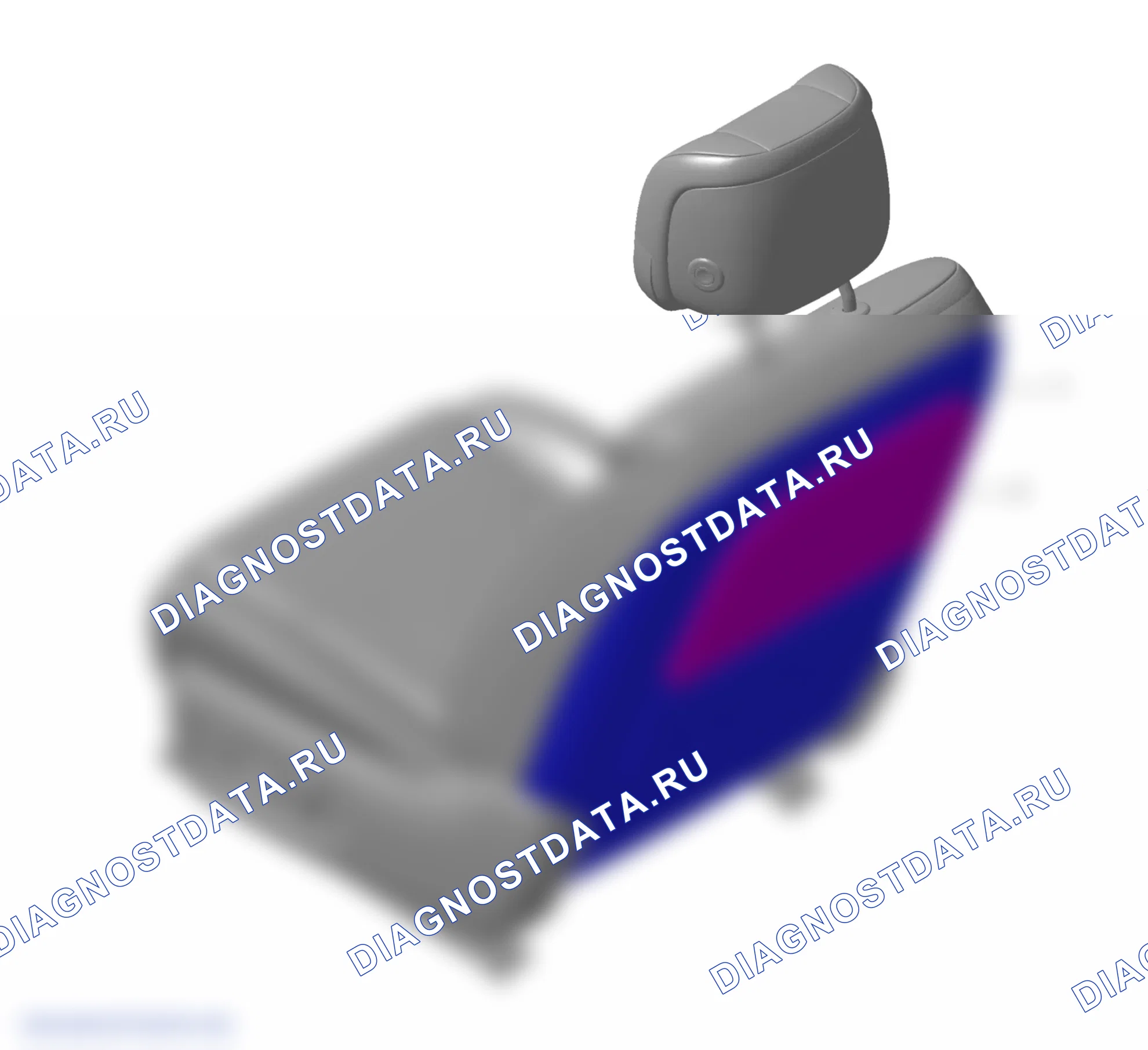 Схема расположения сиденья водителя — Wey V8X. Wey V8X I