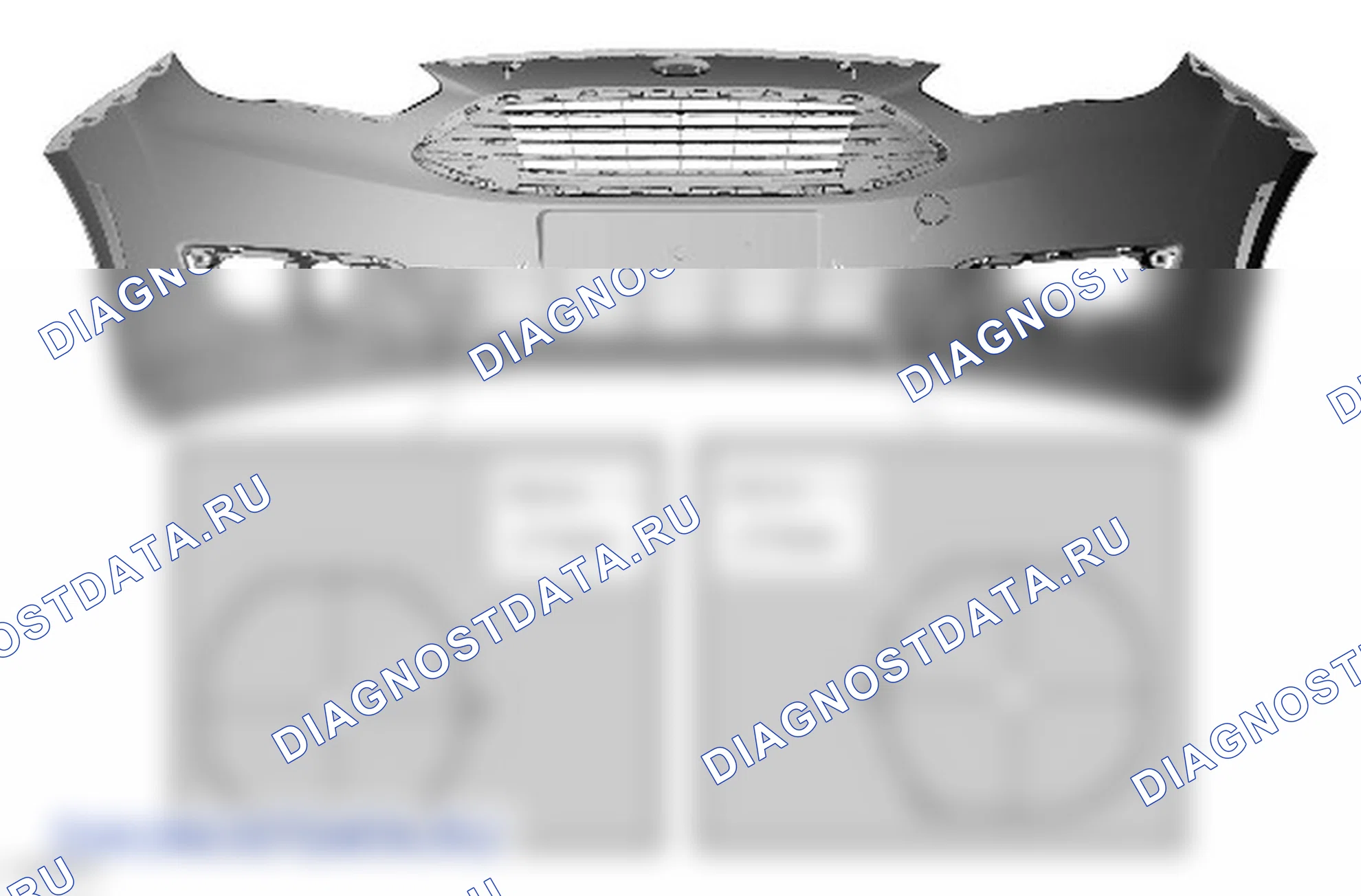 Разборка и сборка кожуха переднего бампера. Ford Grand C-MAX II рестайлинг