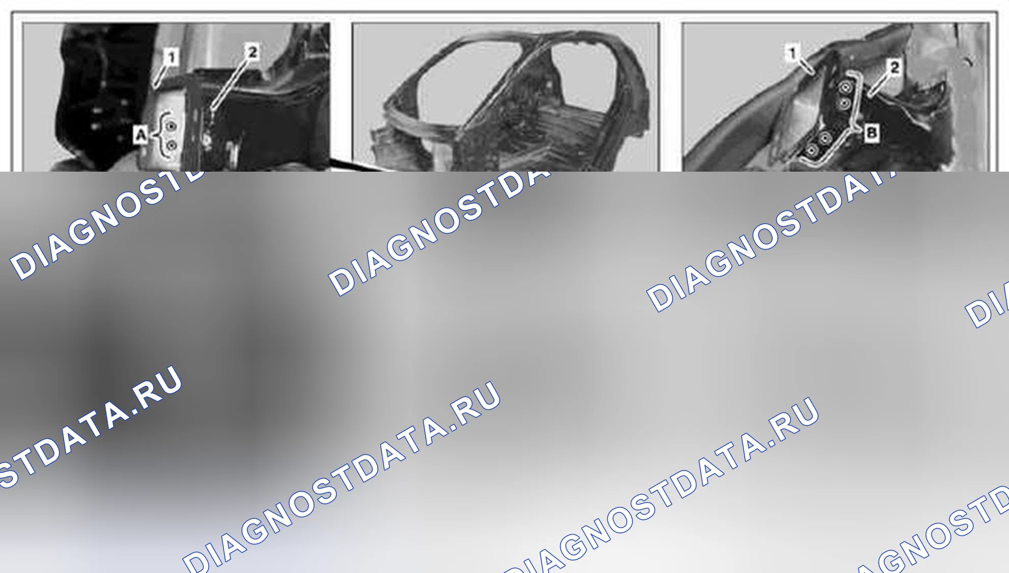 Рис. 506: Замена консолей на переднем продольном элементе - AR62.20-P-1265MCD. Kia Soul I