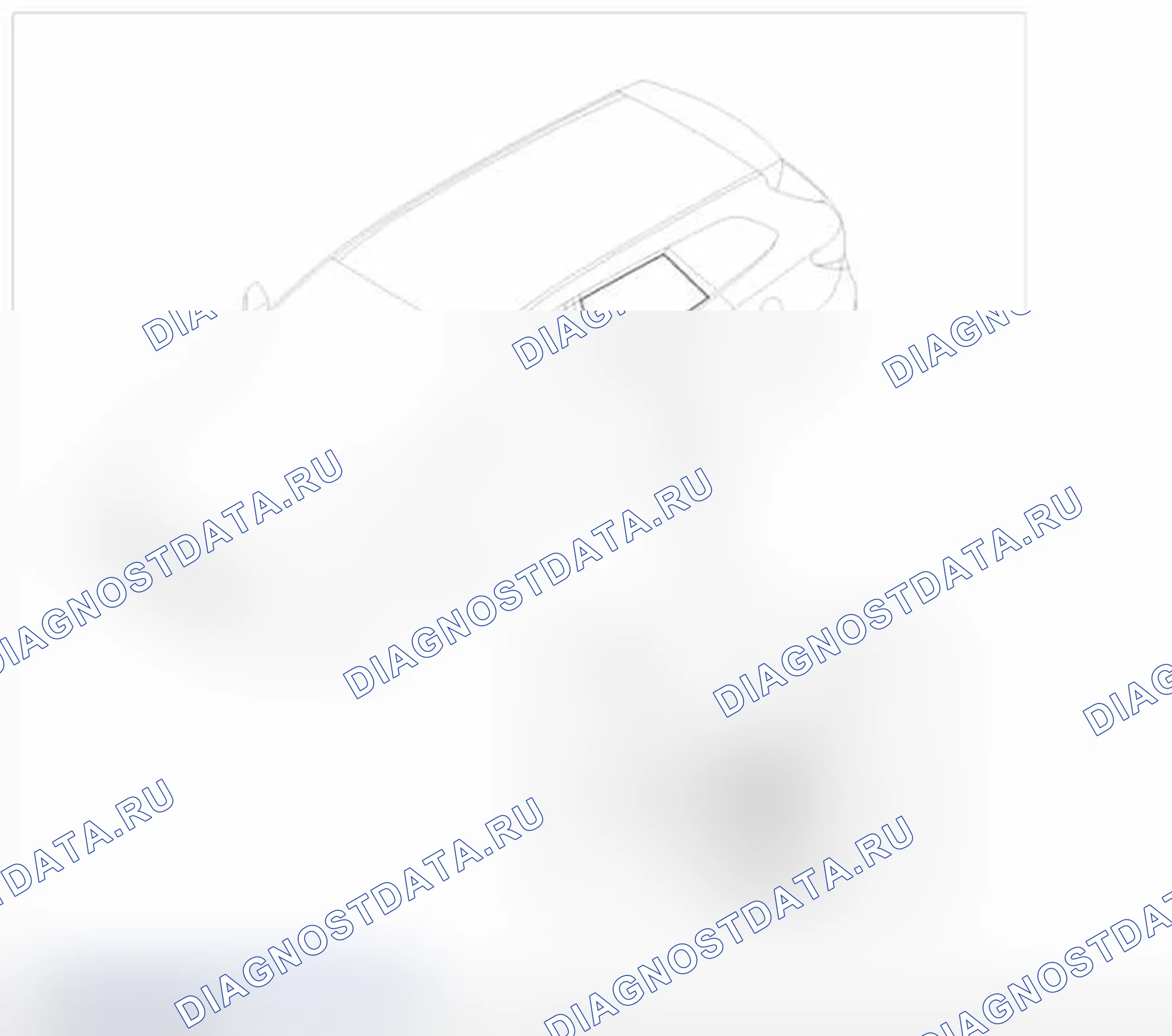 Рис. 105: Расположение компонентов. Hyundai Santa Fe III