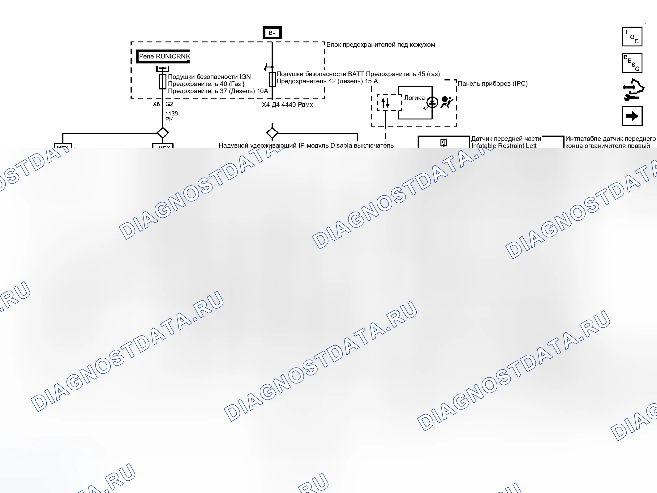 Рис. 1: Схема SIR. GMC Sierra 3500 HD 