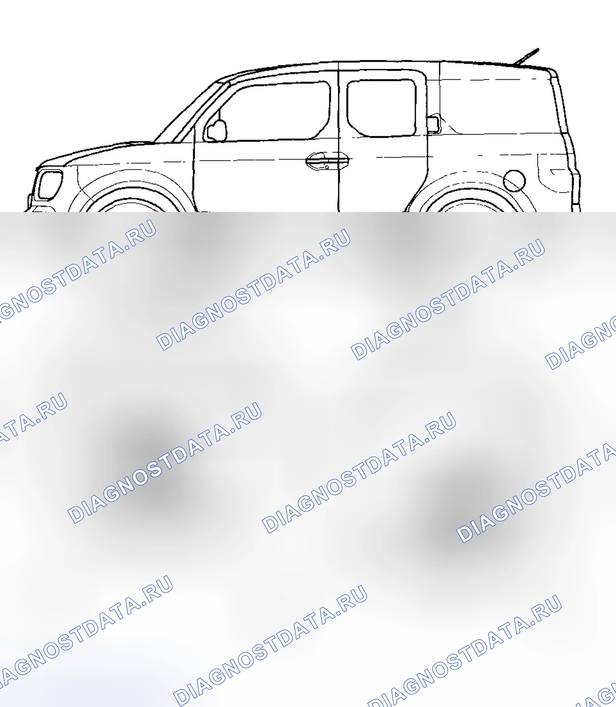 Рис. 24: Рамный подъемник. Honda Element I