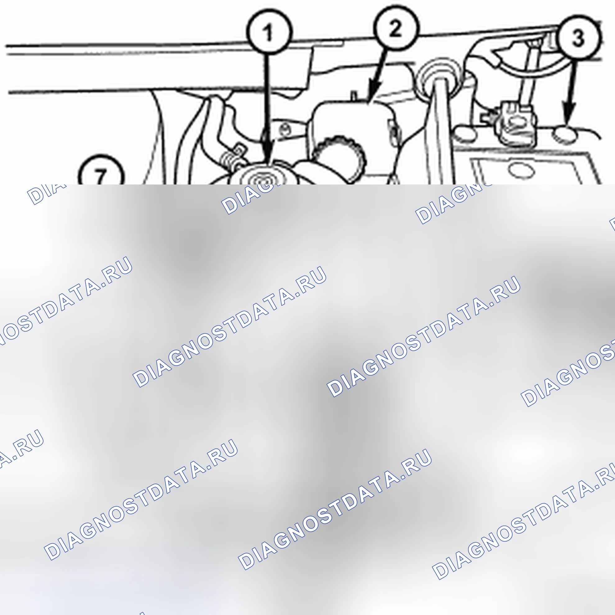 Рис. 30: ДИЗЕЛЬНЫЙ ДВИГАТЕЛЬ. Chrysler Town & Country V