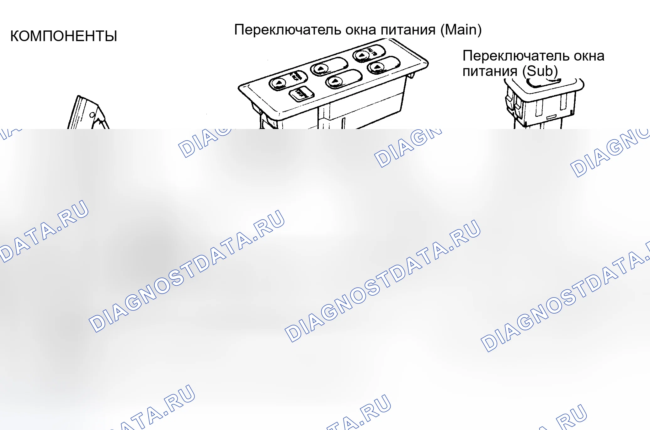 Рис. 10: СИСТЕМА ЭЛЕКТРООКОН. Hyundai Sonata II