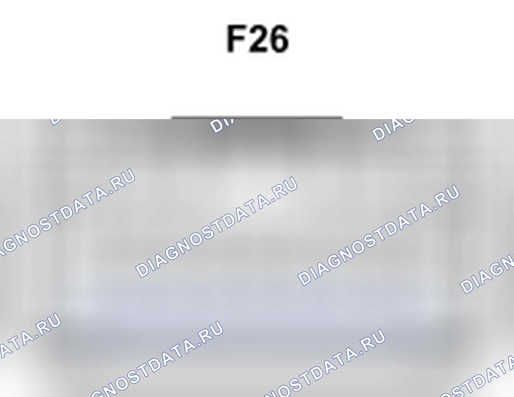 Рис. 505: Вид с торца разъема радиоприемника в сборе (F26). Toyota Camry XV40