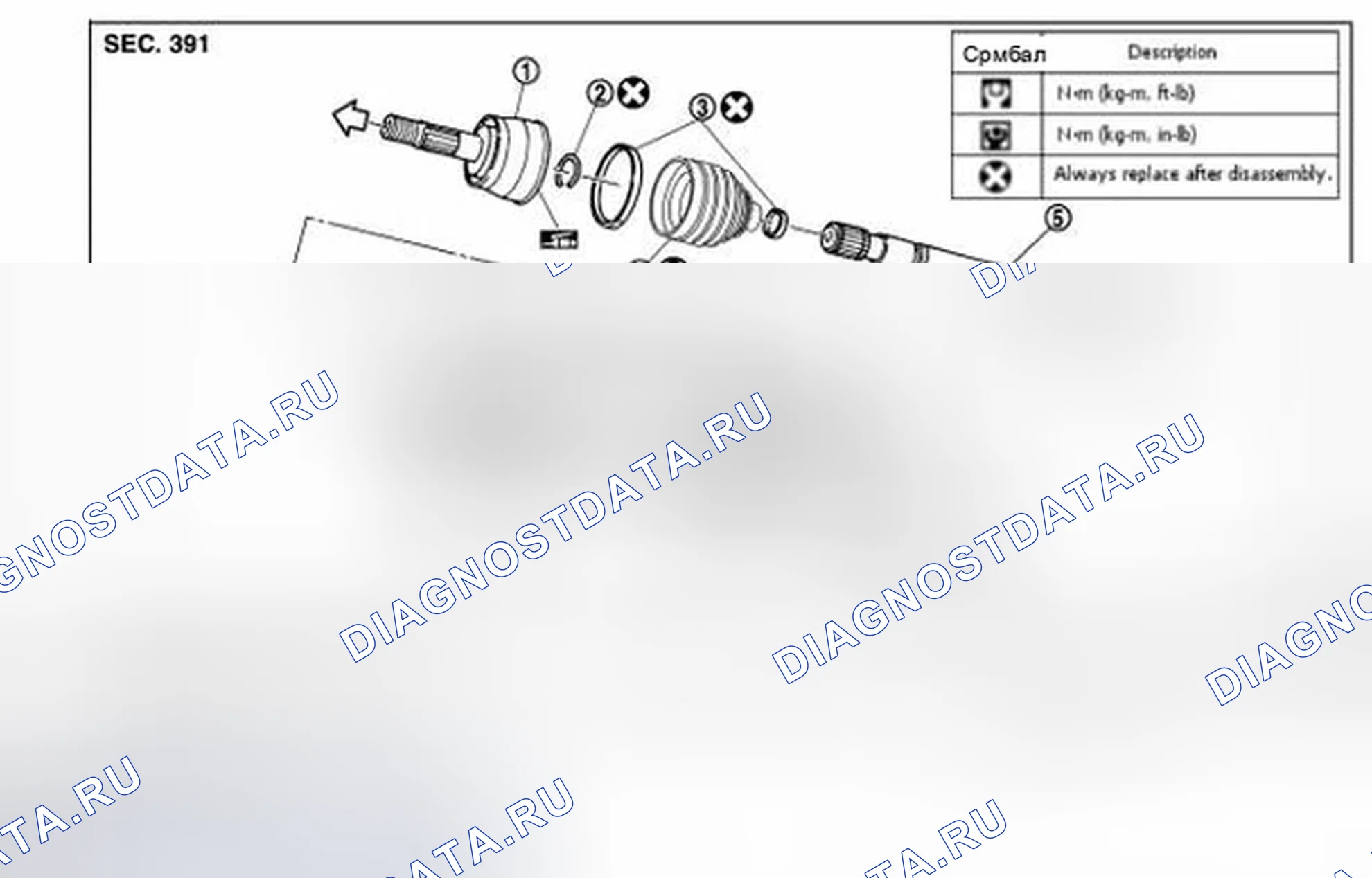 Рис. 6: ПРАВАЯ СТОРОНА. Infiniti FX35 II