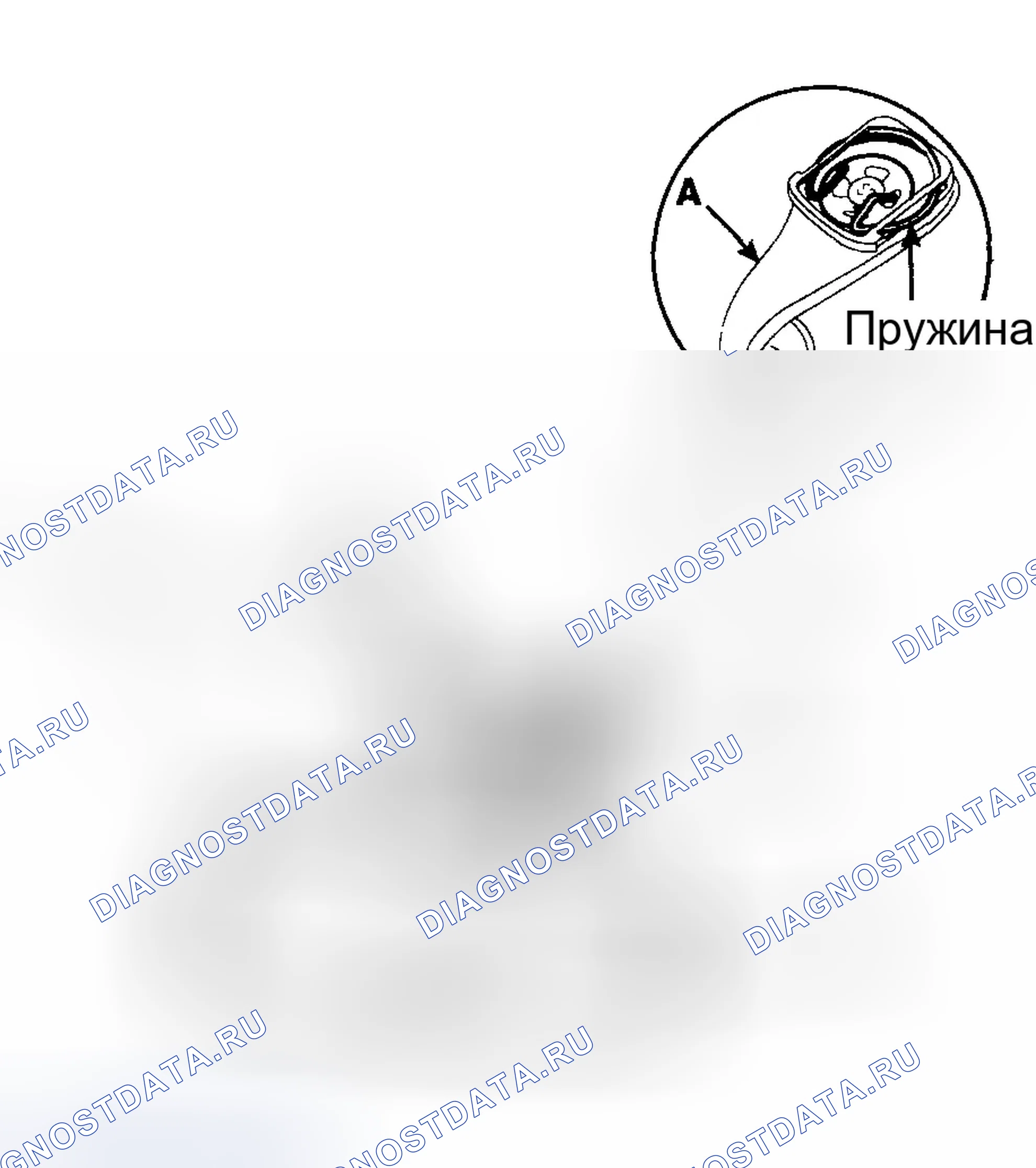 Рис. 91: ЗАМЕНА ВНУТРЕННЕГО ЗЕРКАЛА ЗАДНЕГО ВИДА. Hyundai Tucson I