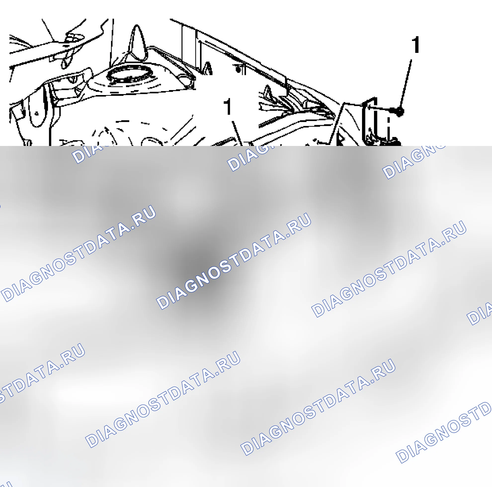 Рис. 8: Замена кронштейна опоры радиатора. Chevrolet HHR I