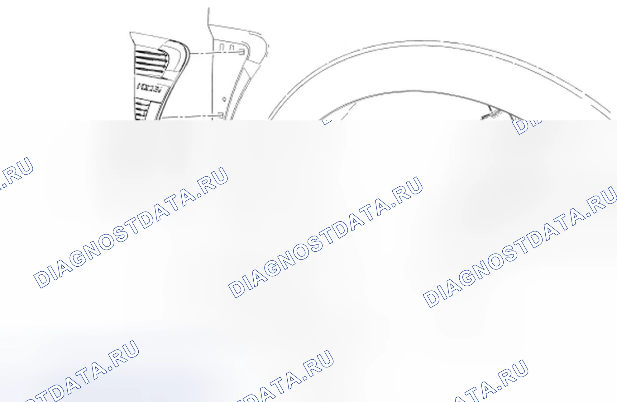 Рис. 11: Вентиляция крыла. Ford Focus II рестайлинг