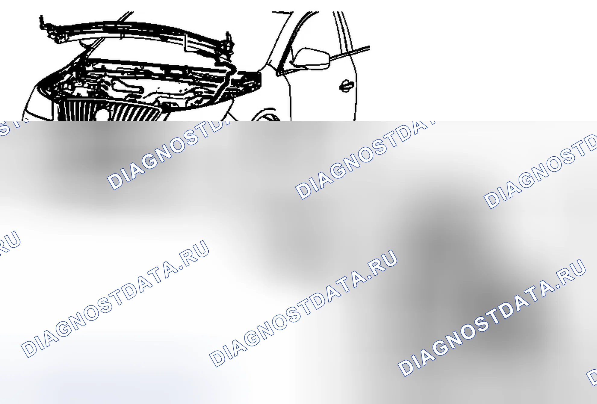 Рис. 7: Замена шланга контейнера растворителя омывателя ветрового стекла. Buick LaCrosse II рестайлинг