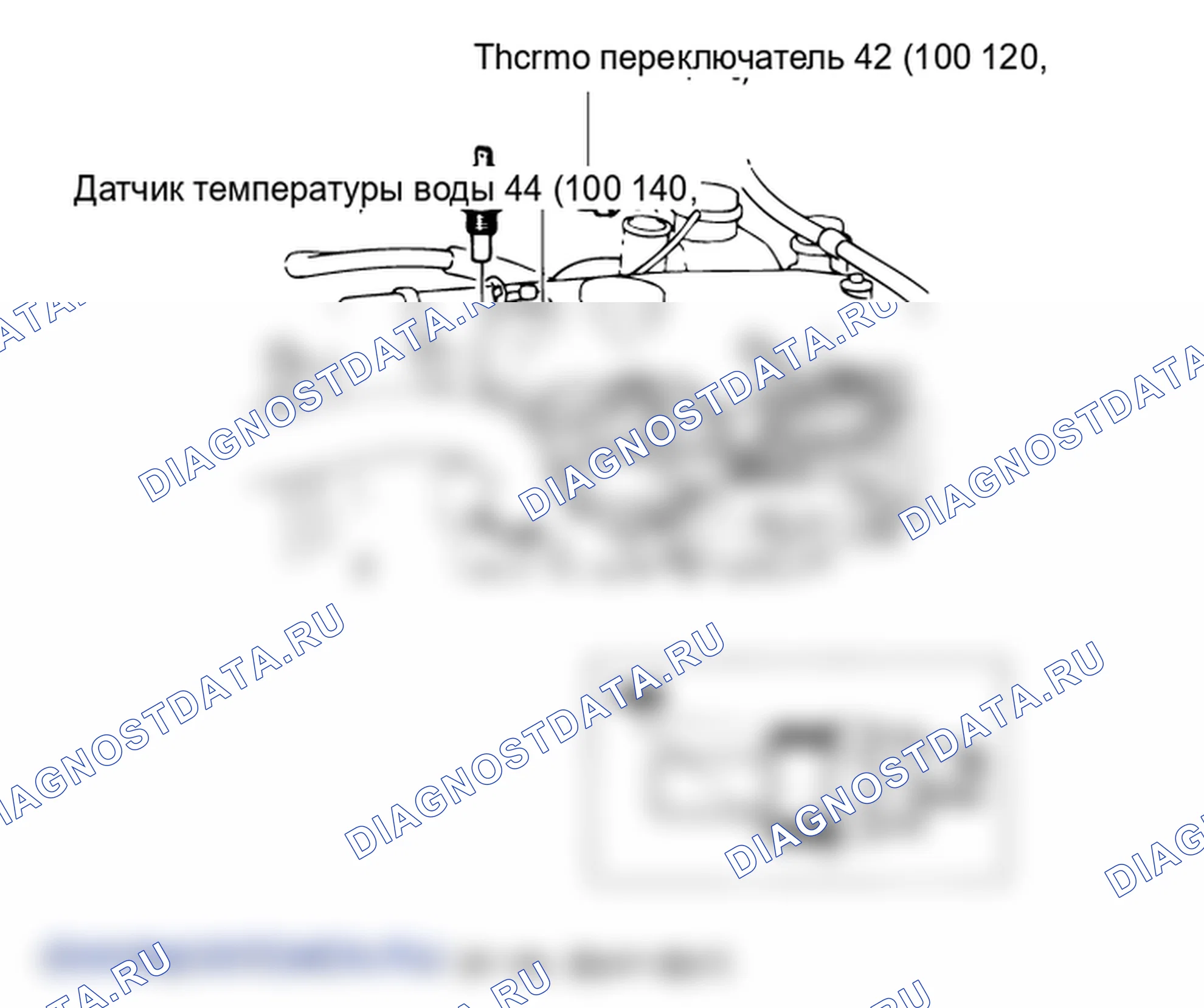Расположение деталей электродвигателя вентилятора охлаждения в сборе. Hyundai H-1 A1