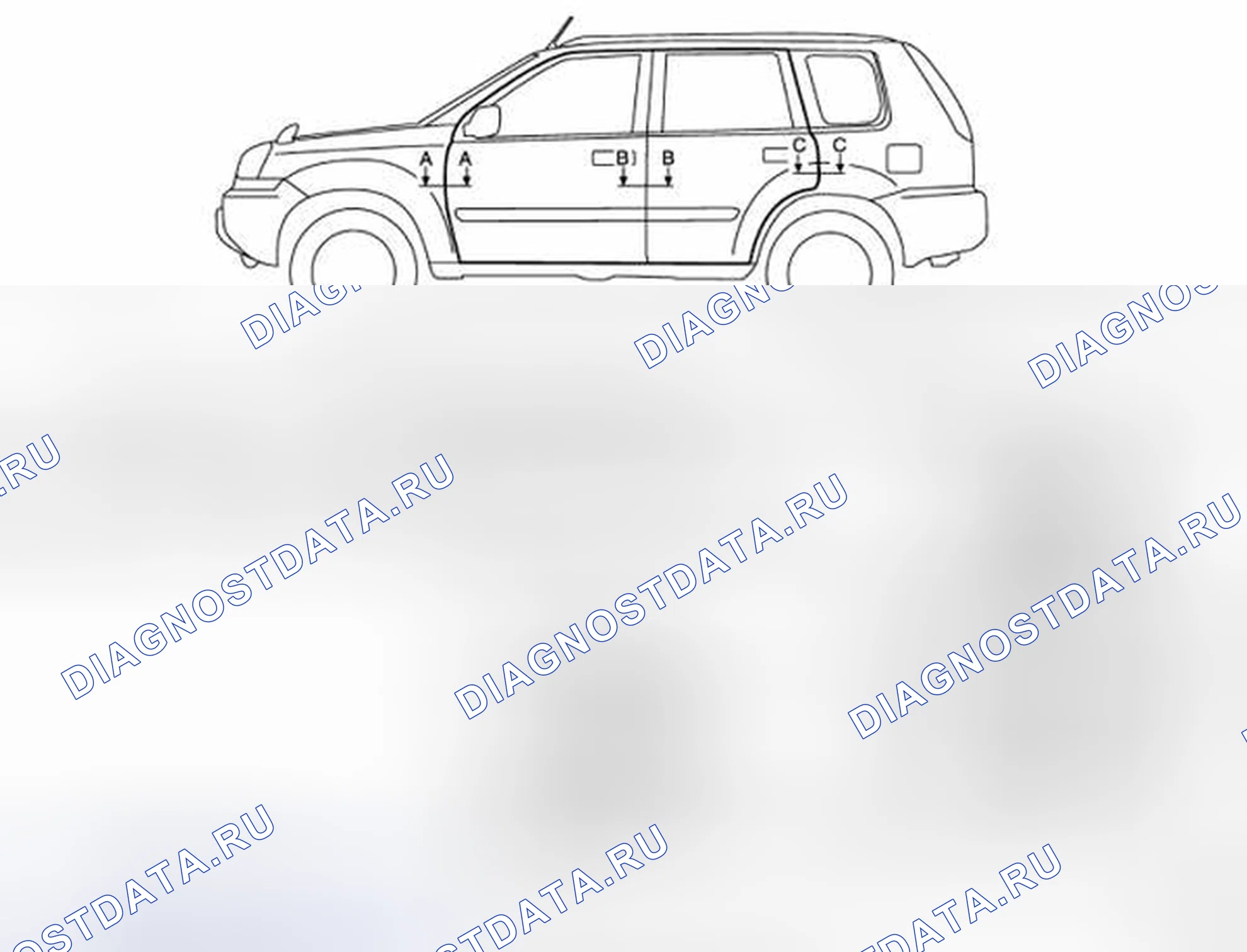 Рис. 77: Регулировка фитинга. Nissan X-Trail I