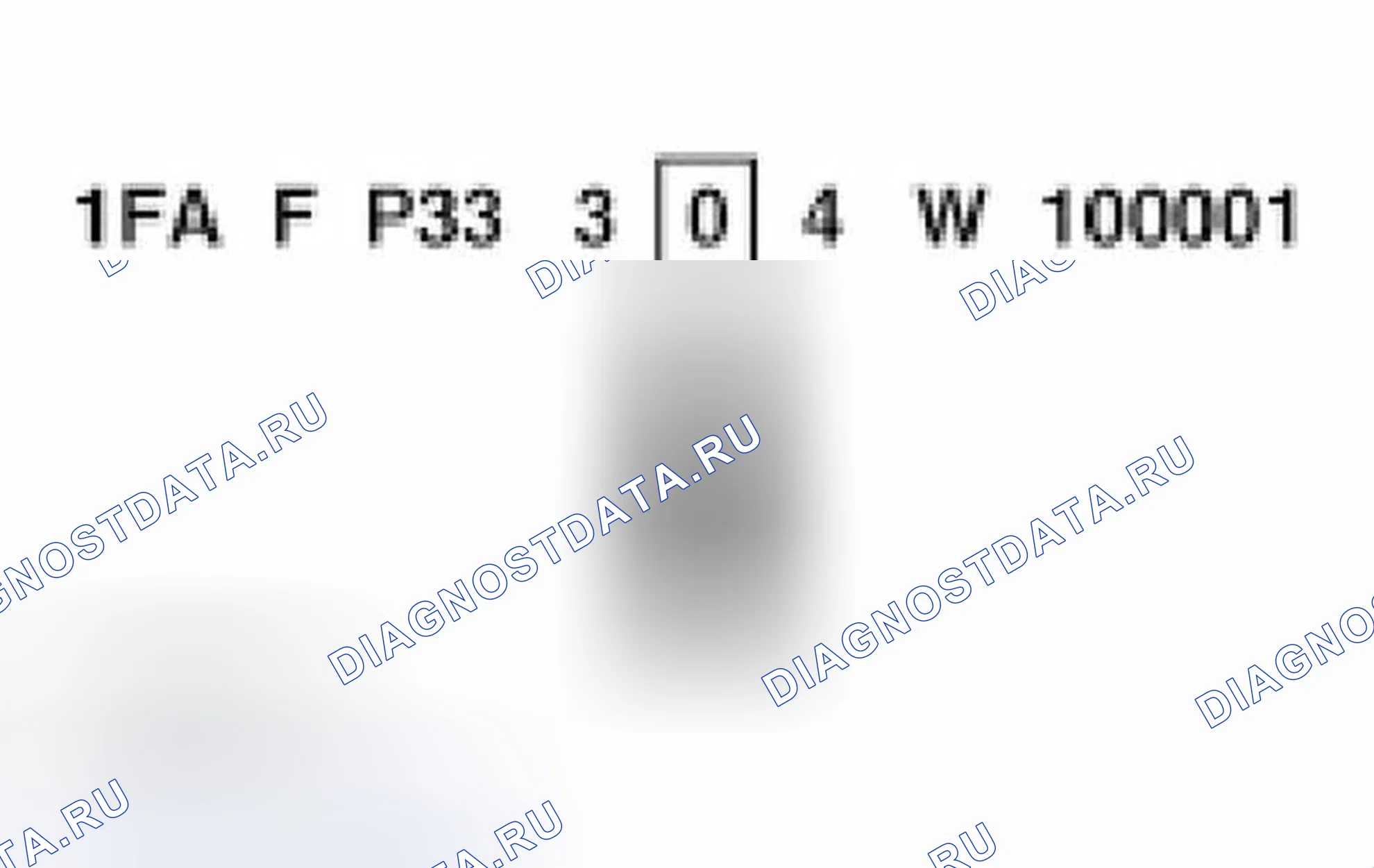 Рис. 7: Контрольная цифра. Ford Focus I рестайлинг