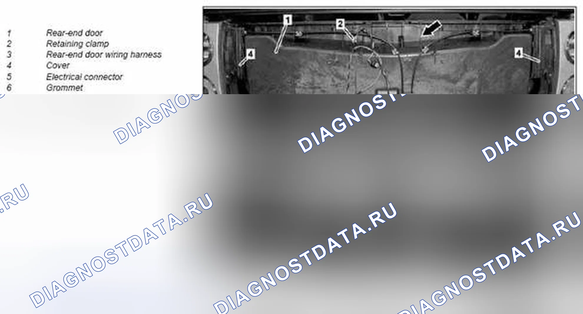 Рис. 429: Снятие / установка задней двери - AR72.20-P-xtegx1 3500MCC. Kia Soul I