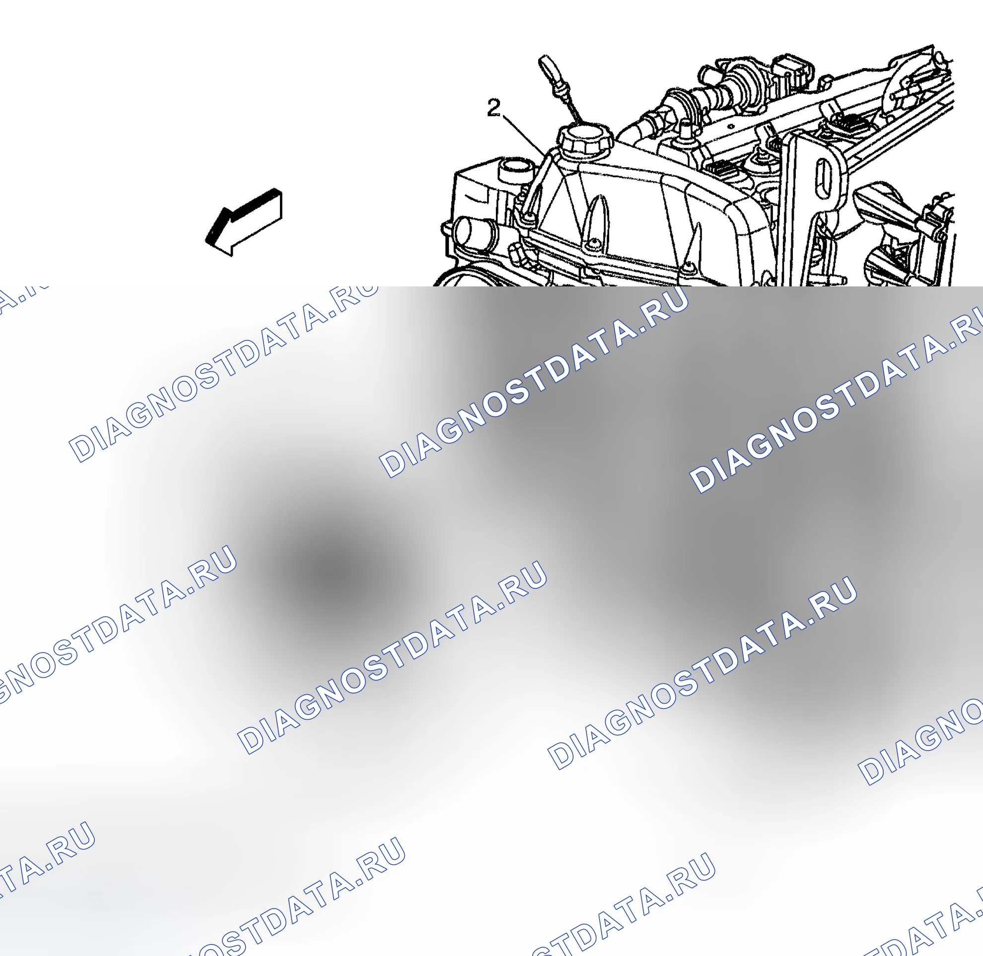 Рис. 2: Виды компонентов системы охлаждения. Chevrolet TrailBlazer I