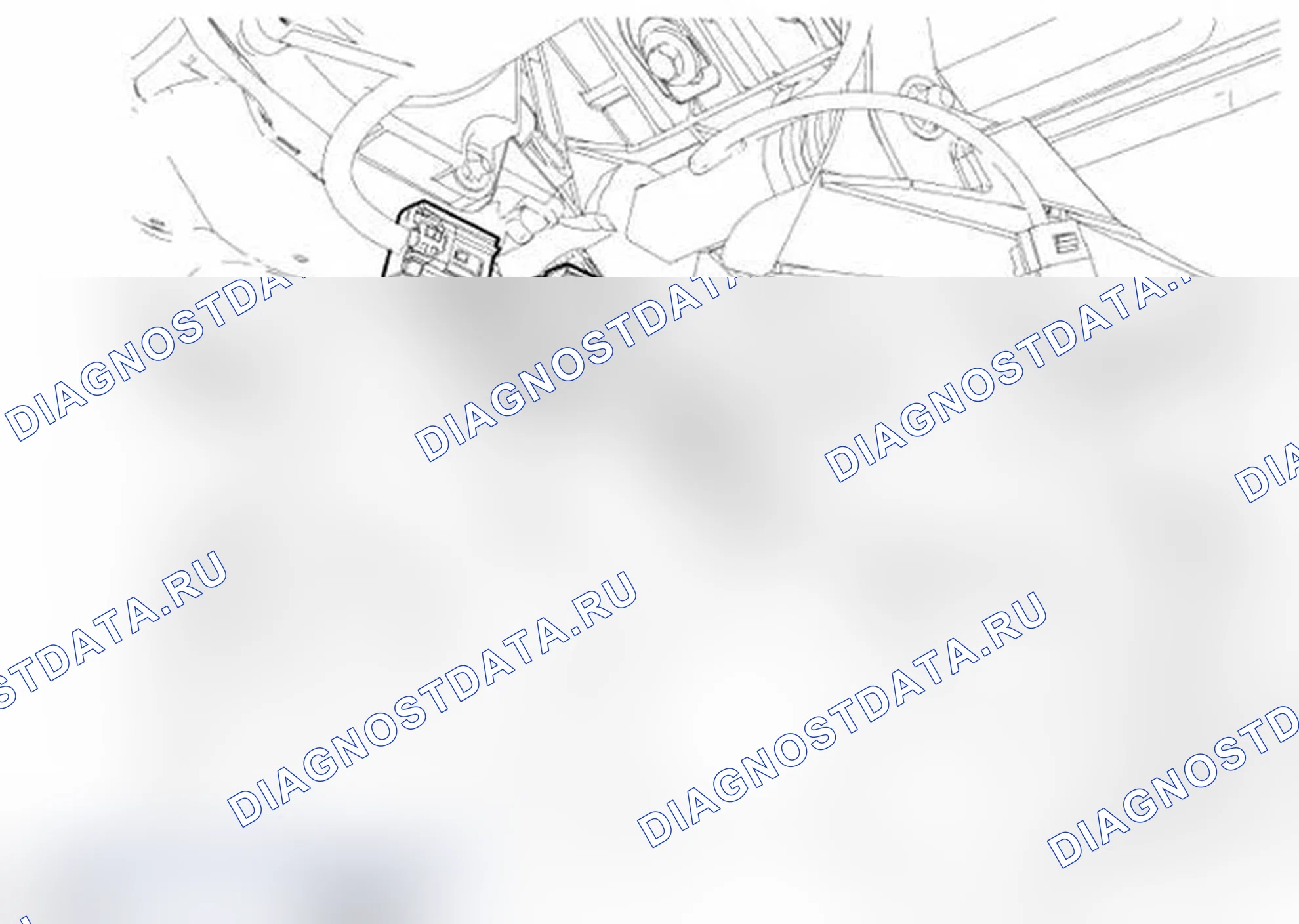 Рис. 120: Идентификация компонентов выключателя стоп-сигнала. Mercury Mariner II рестайлинг
