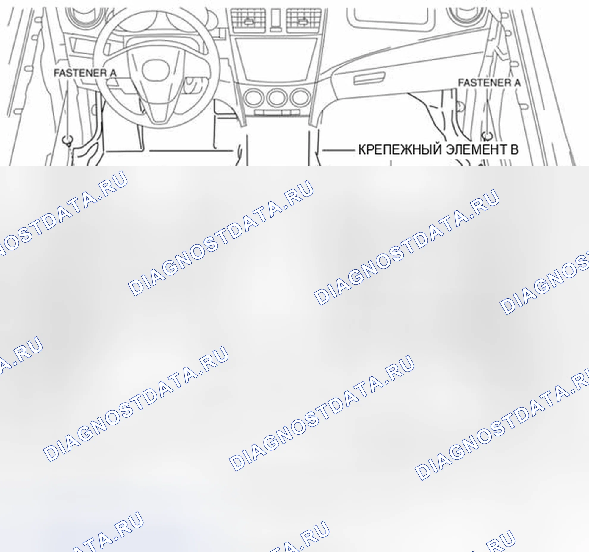 Рис. 178: СНЯТИЕ / УСТАНОВКА НАПОЛЬНОГО ПОКРЫТИЯ. Mazda 3 BL рестайлинг