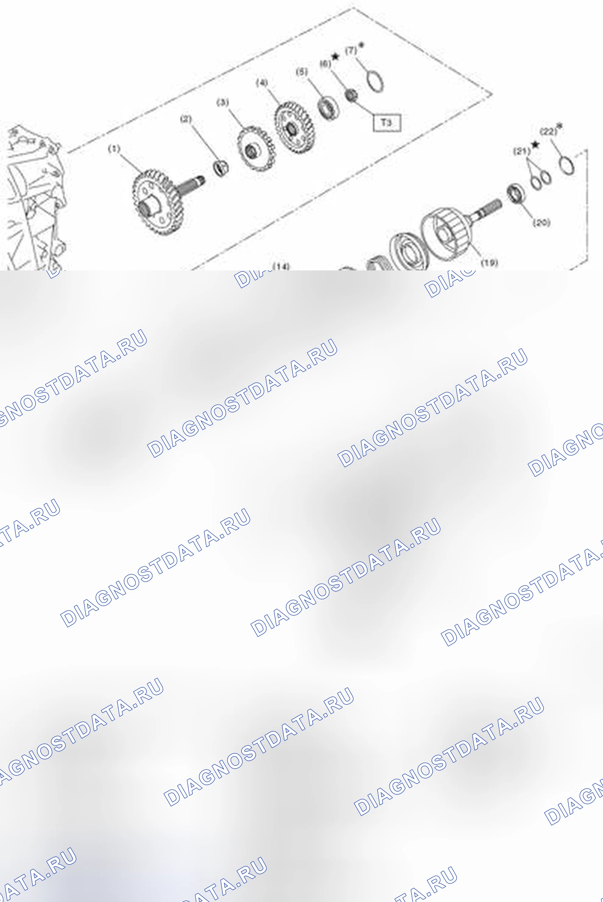 Рис. 485: СЛУЧАЙ ПЕРЕНОСА И УДЛИНЕНИЯ. Subaru Forester SJ