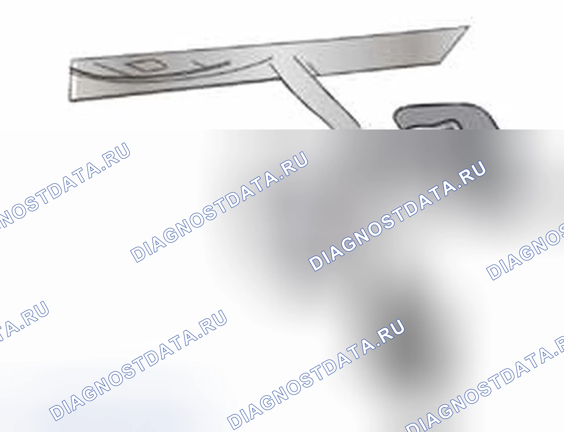 Рис. 39: Кронштейн датчика дождя. Ford Edge I рестайлинг
