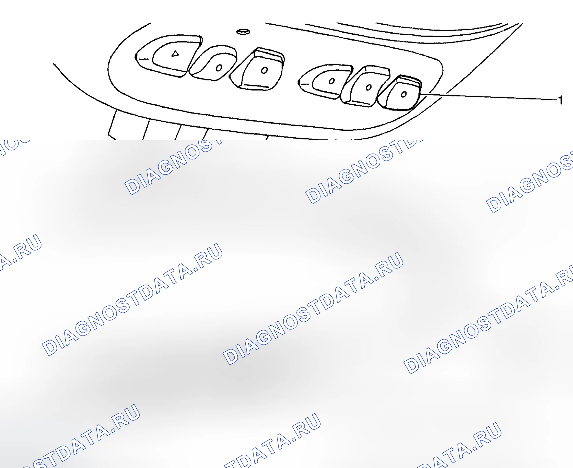 Рис. 14: Виды компонентов гаражного дверного замка. Chevrolet TrailBlazer I