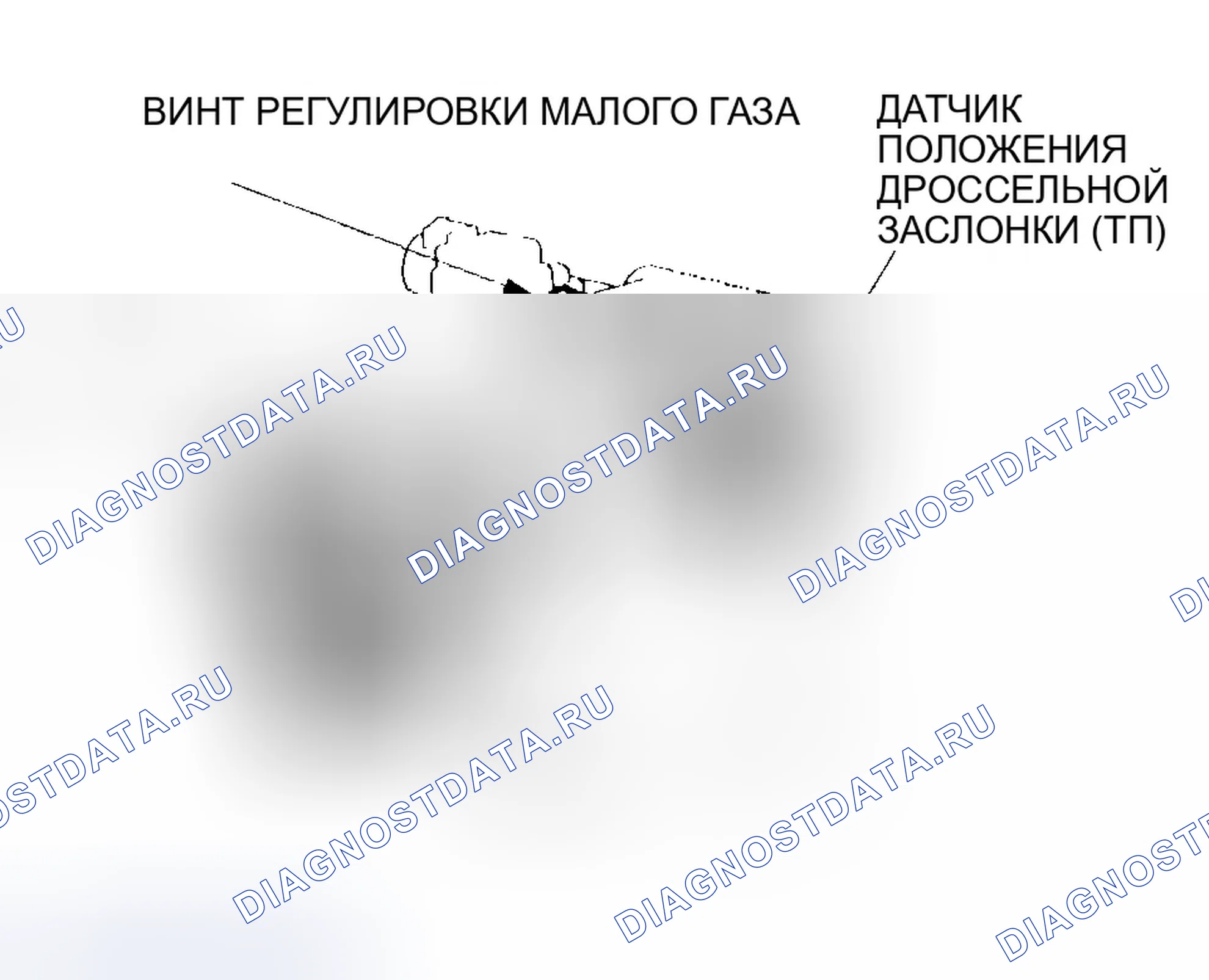 Рис. 76: Корпус дросселя. Honda Odyssey II
