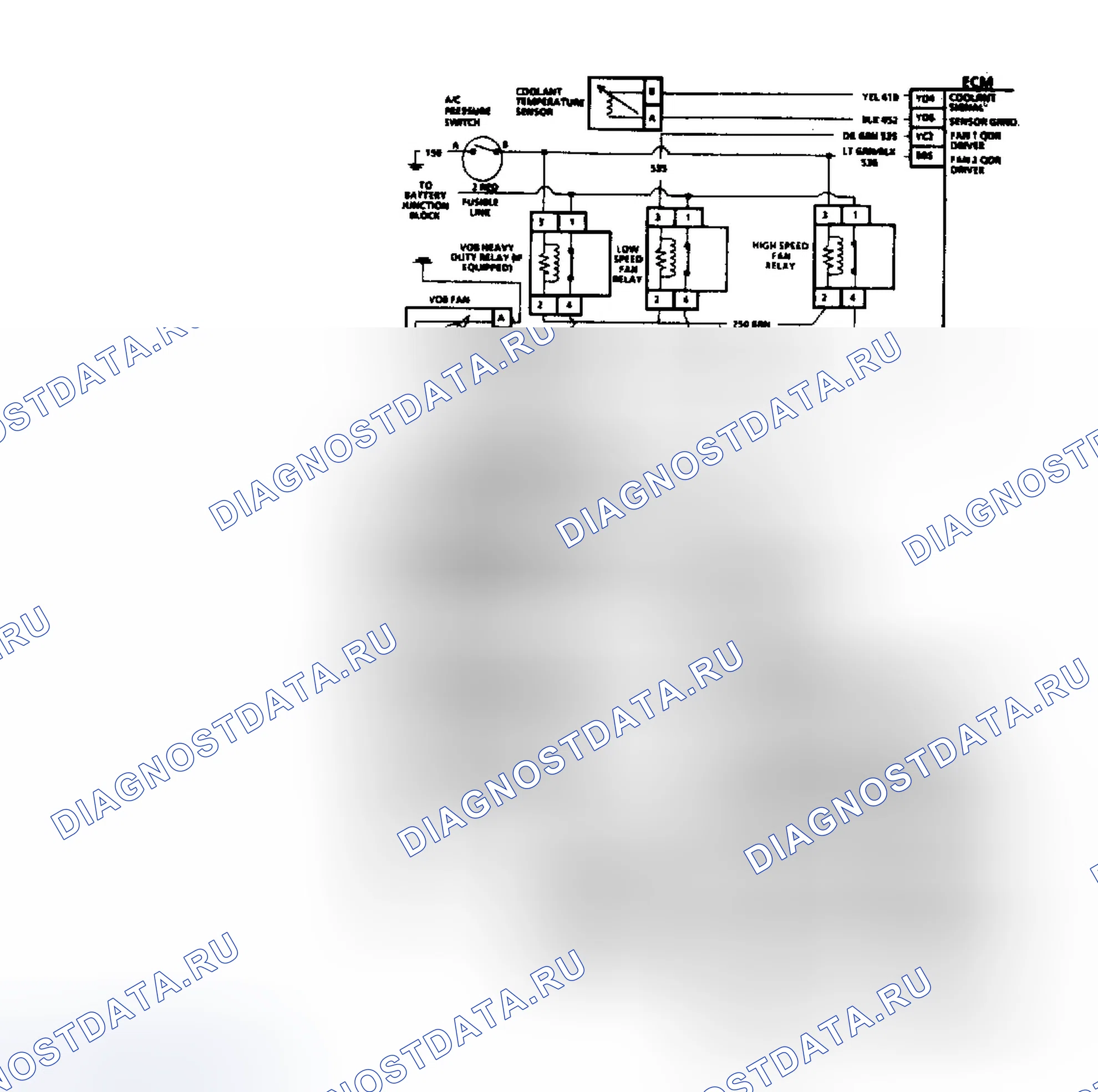 Рис. 570: Диаграмма C12C, Проверка вентилятора охлаждающей жидкости. Buick LeSabre VI