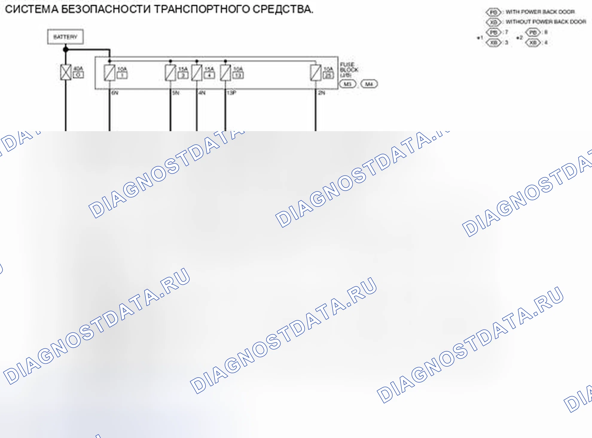 Рис. 96: электросхема. Nissan Pathfinder IV рестайлинг