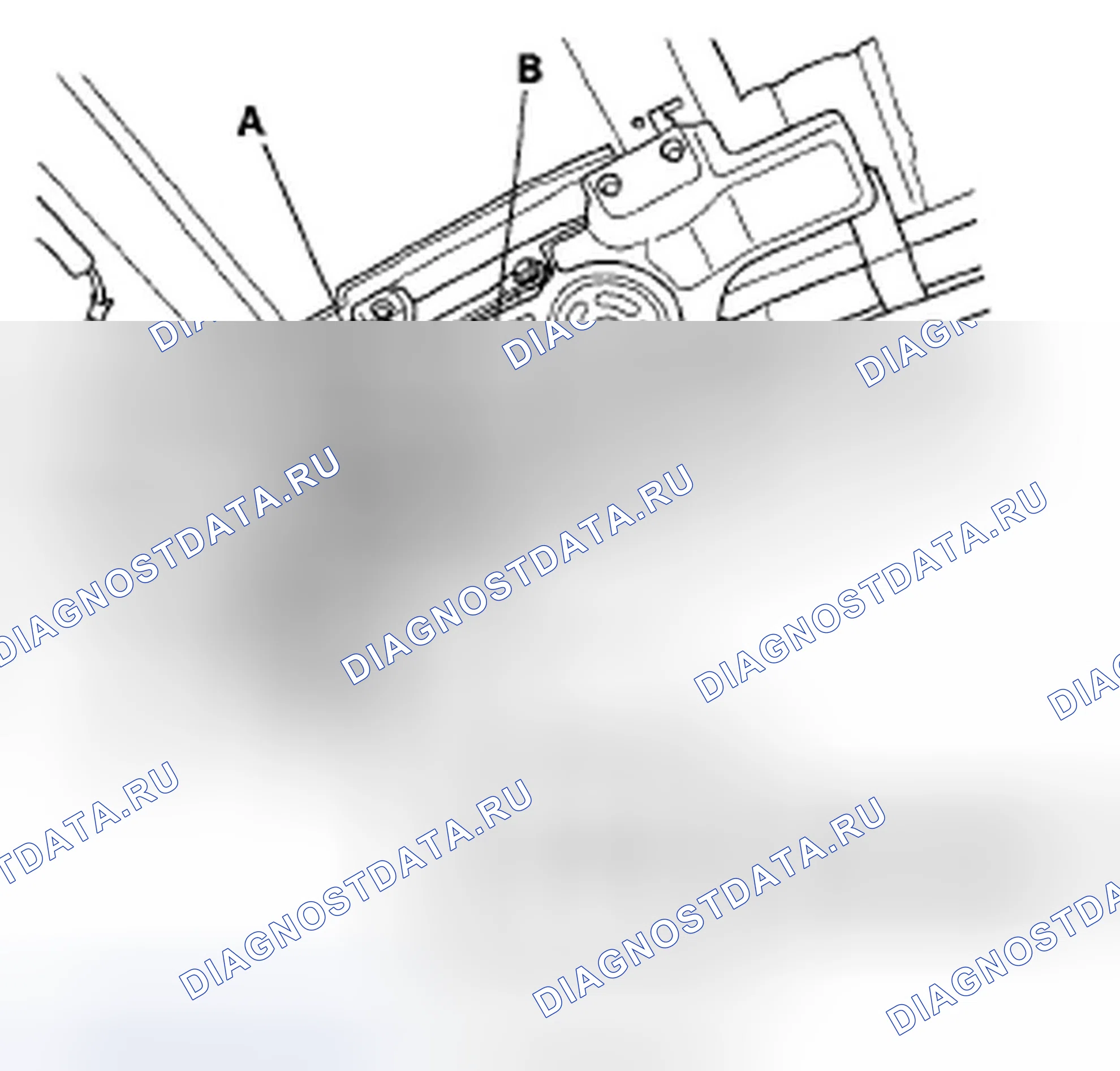 Рис. 310: Испытание двигателя двери багажника с электроприводом. Honda Odyssey IV